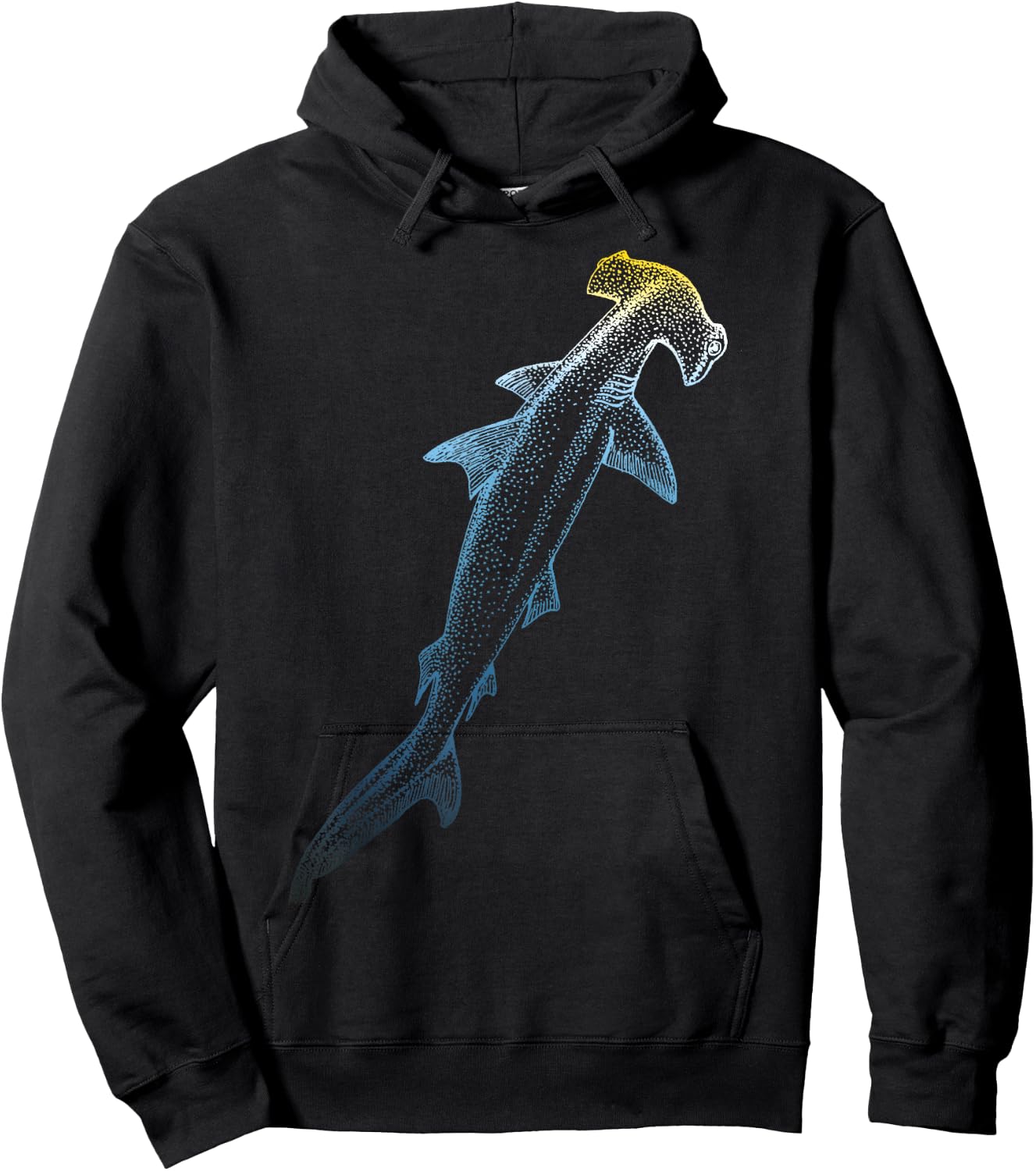 Beautiful Colors Swimming Hammerhead Shark Lovers Hoodie - Hoodie | Black