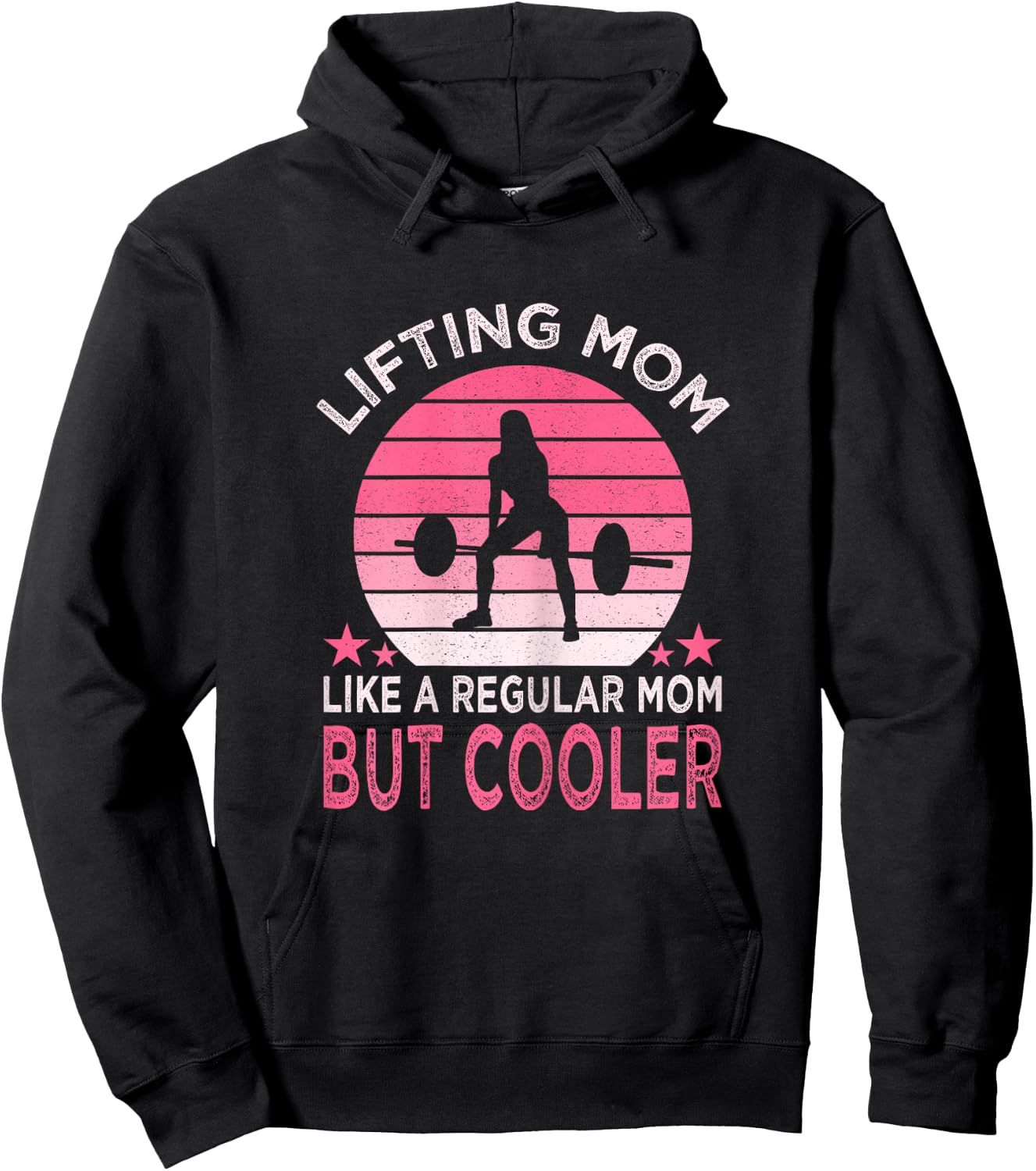 Weightlifting Workout Fitness Deadlift Lifting mom Hoodie - Hoodie | Black