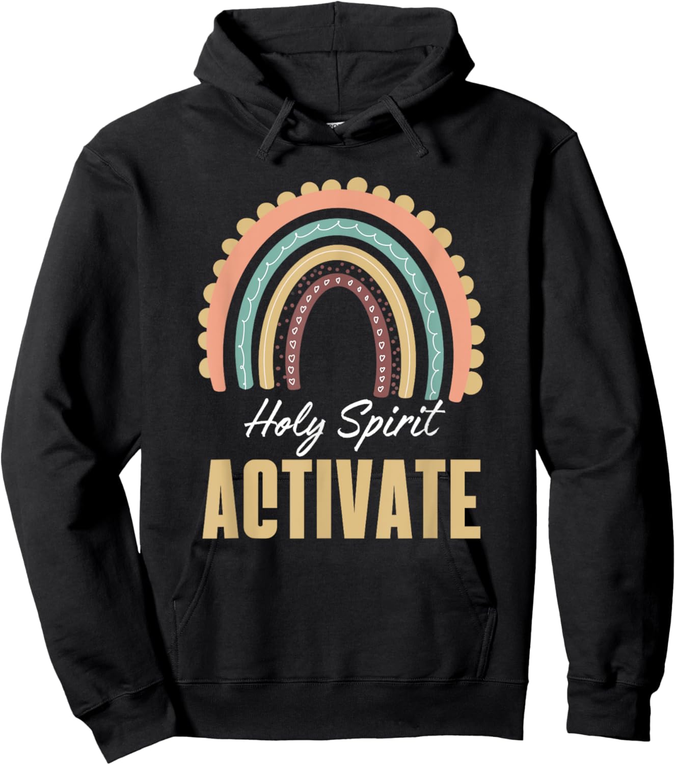 Holy Spirit activates trendy religious Cool Mom Life Hoodie - Hoodie | Black
