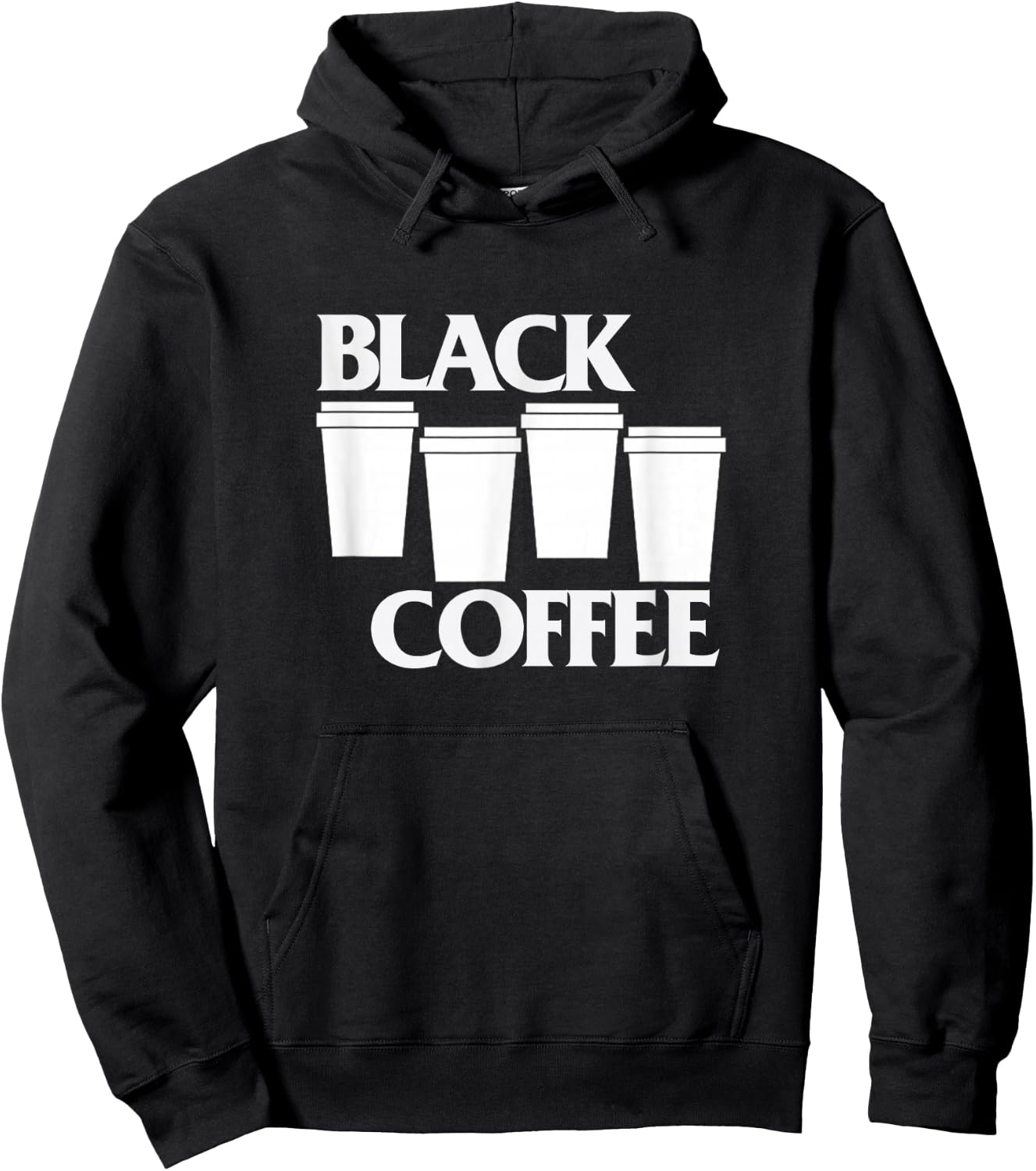 Black Coffee Punk Hoodie - Hoodie | Black