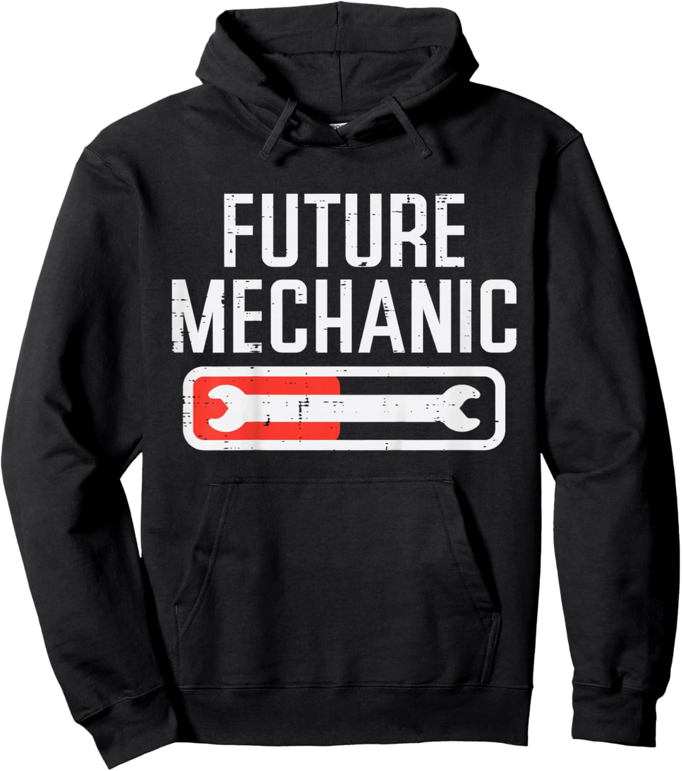 Kids Future Mechanic Car Auto Mechanic Garage Toddler Boys Kids Hoodie - Hoodie | Black
