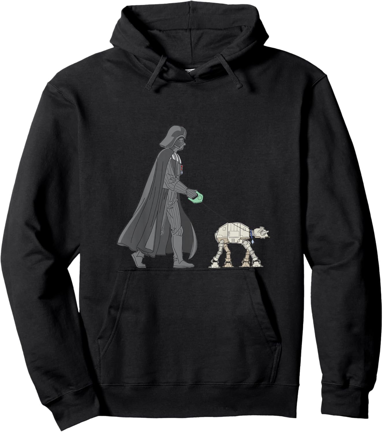 Kids Star Wars Classic Vintage Darth Vader AT-AT Dog Walker Hoodie - Hoodie | Black