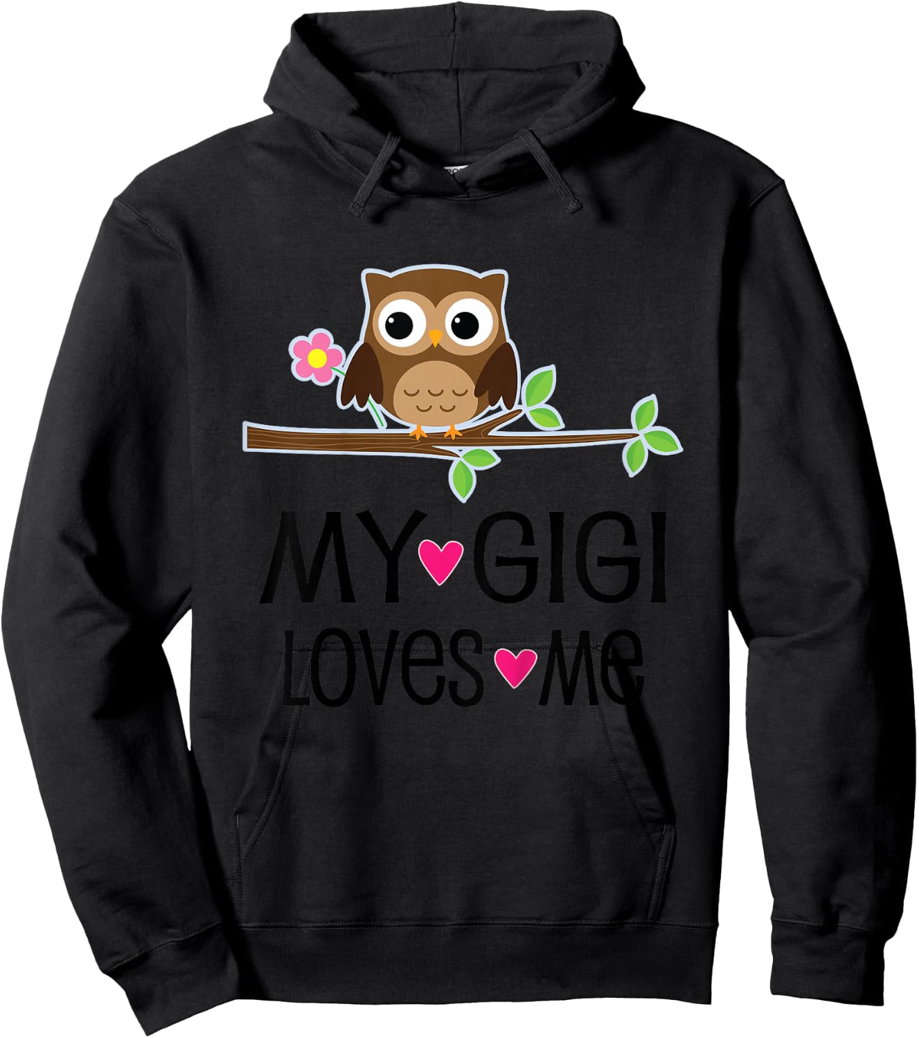 My Gigi Loves Me for Grandchild Hoodie - Hoodie | Black