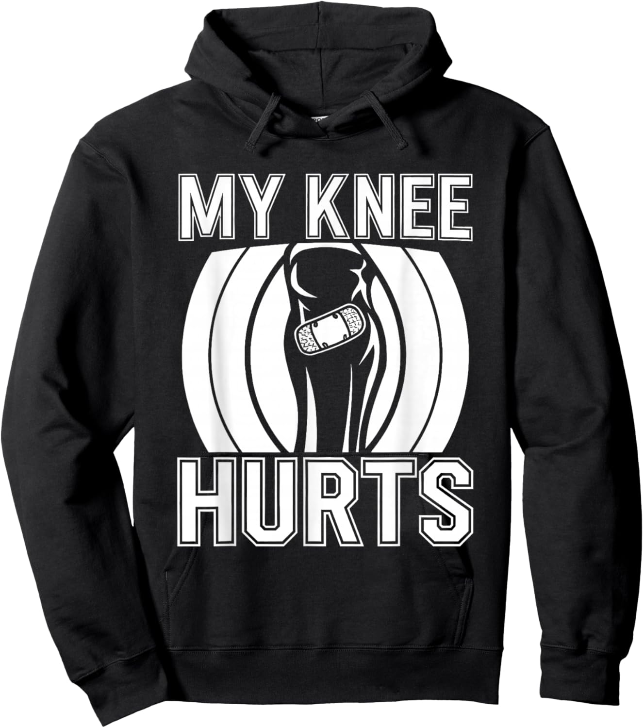 My Knee Hurts Hoodie - Hoodie | Black