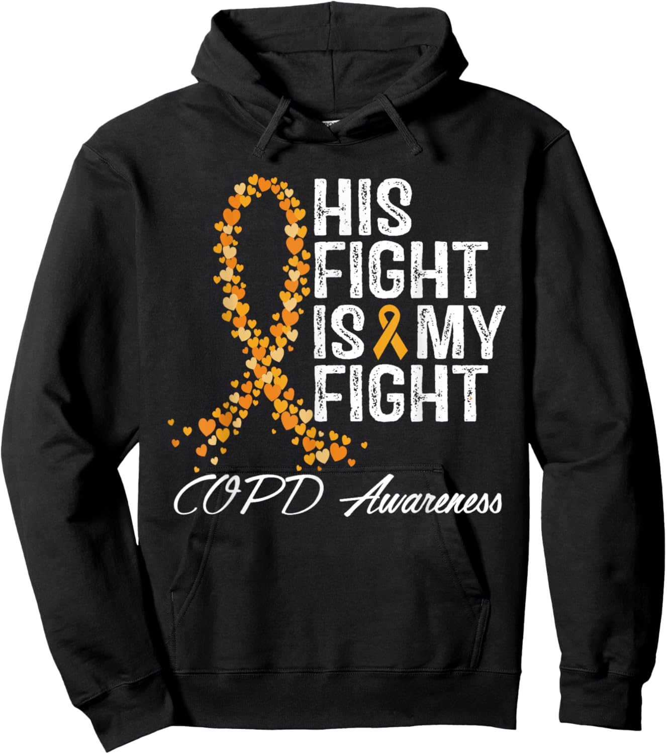 COPD Awareness Fight Chronic Obstructive Pulmonary Disease Hoodie - Hoodie | Black