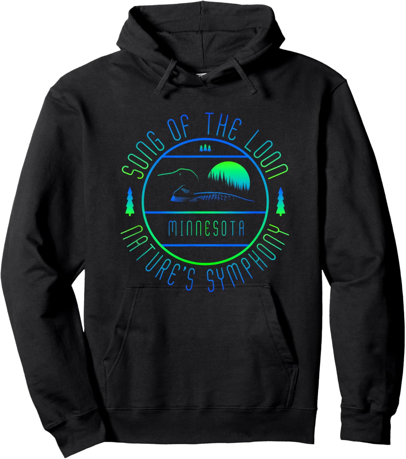 Minnesota - Song Of The Loon - Minnesota Loon Hoodie - Hoodie | Black