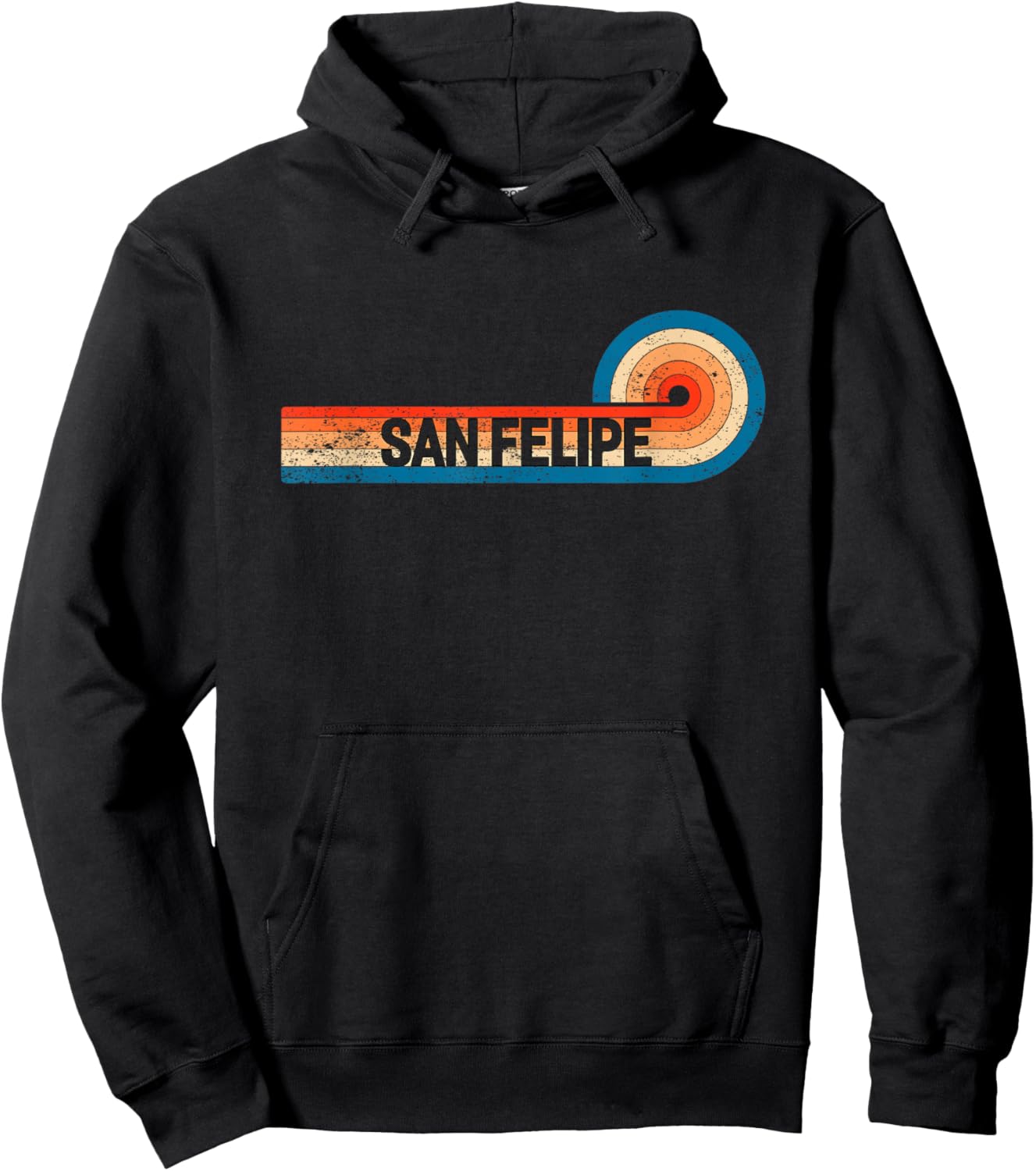 Retro SAN FELIPE Shirt Vintage City SAN FELIPE Hoodie - Hoodie | Black