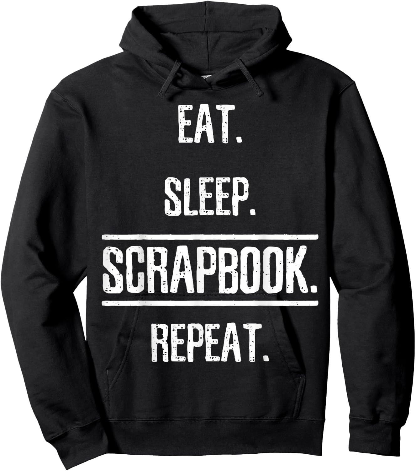 Eat Sleep Scrapbooking Scrapbook Gift Hoodie - Hoodie | Black