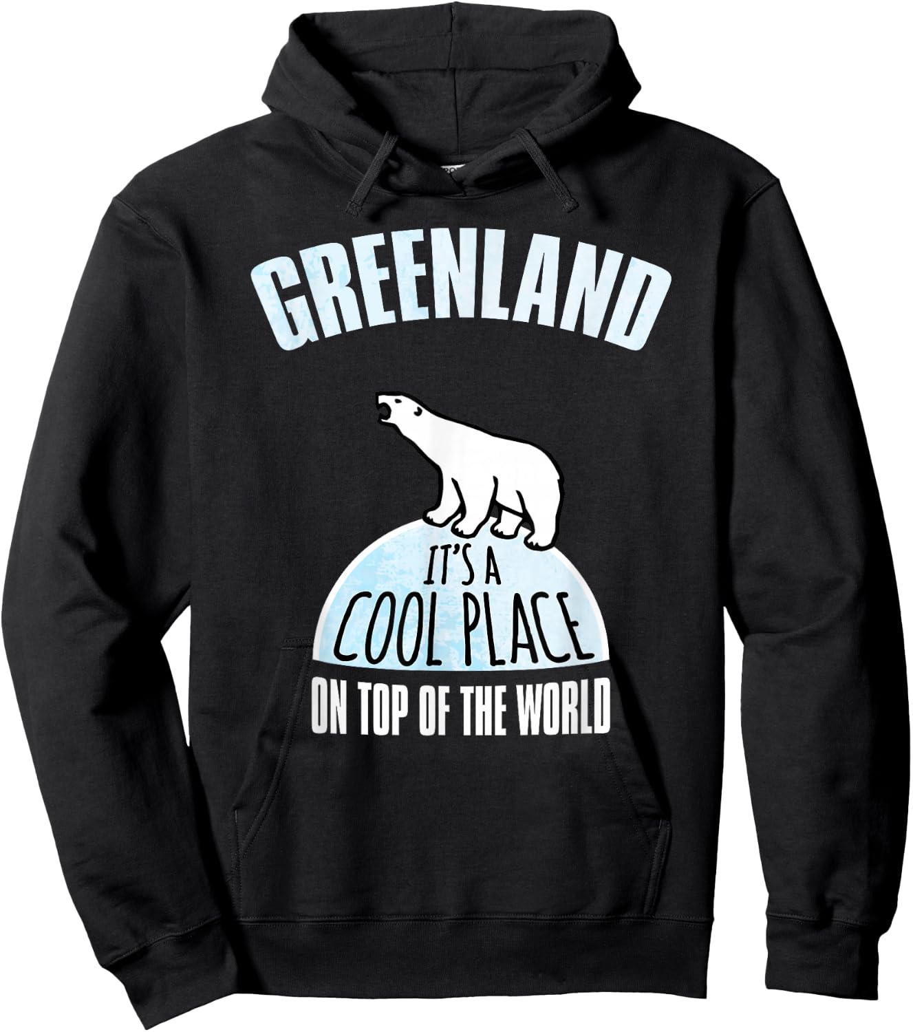 Greenland A Cool Place Hoodie - Hoodie | Black