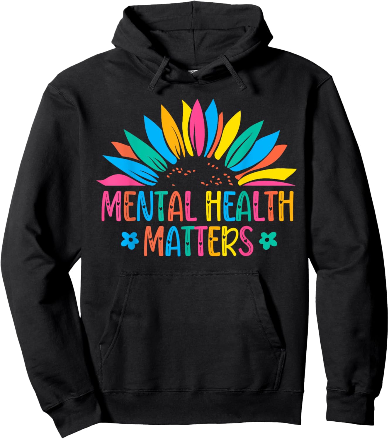 Mental Health Matters Brain Illness Mental Health Awareness Hoodie - Hoodie | Black