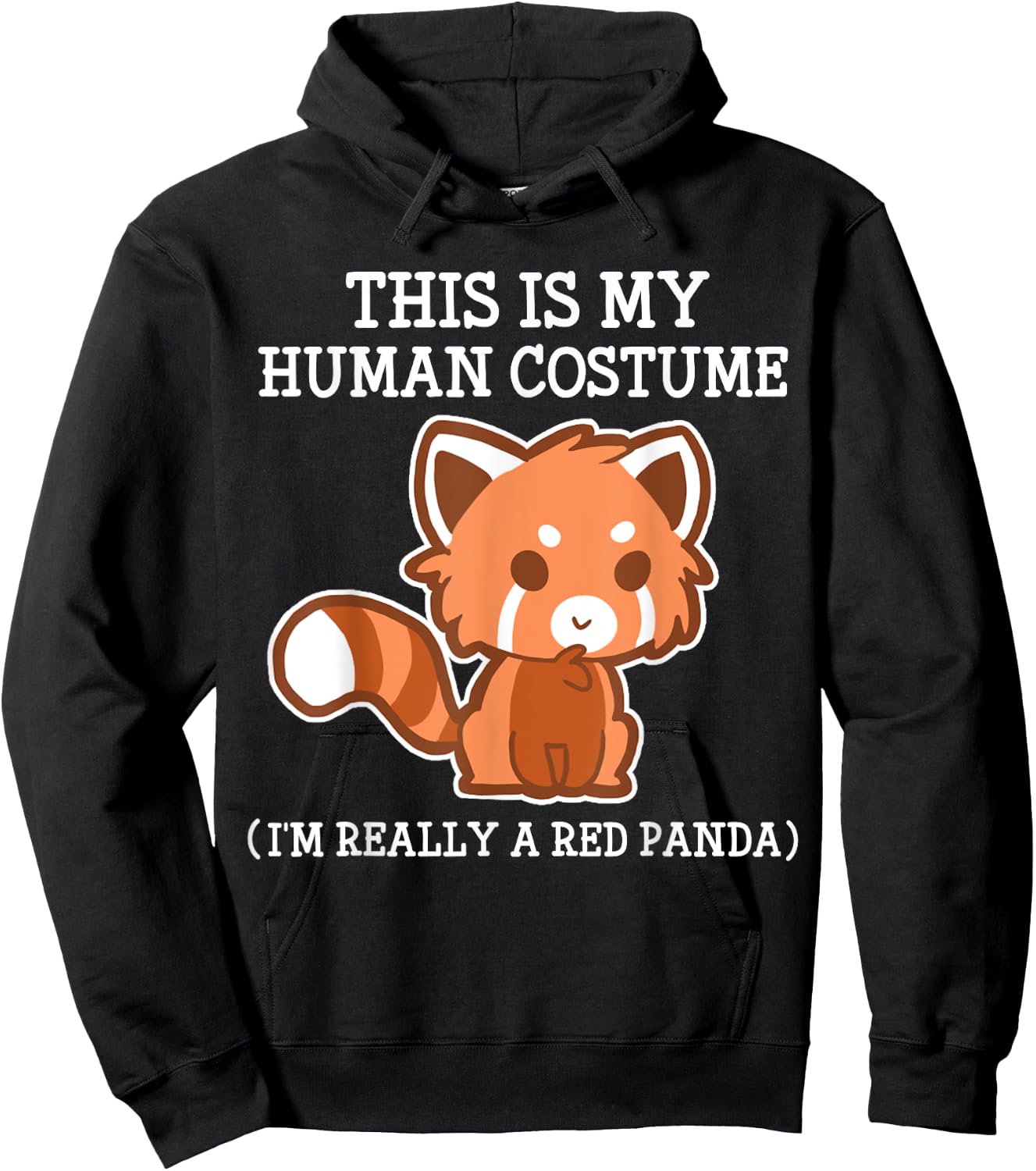 Red Panda Halloween Costume boy boys men Kids Youth Hoodie - Hoodie | Black