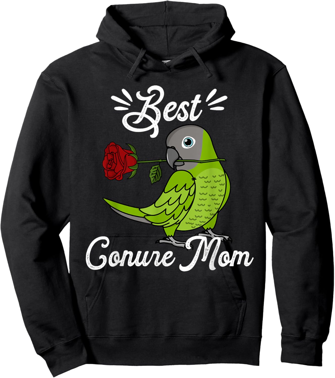 Best Parrot Mom I Dusky-headed Conure Hoodie - Hoodie | Black