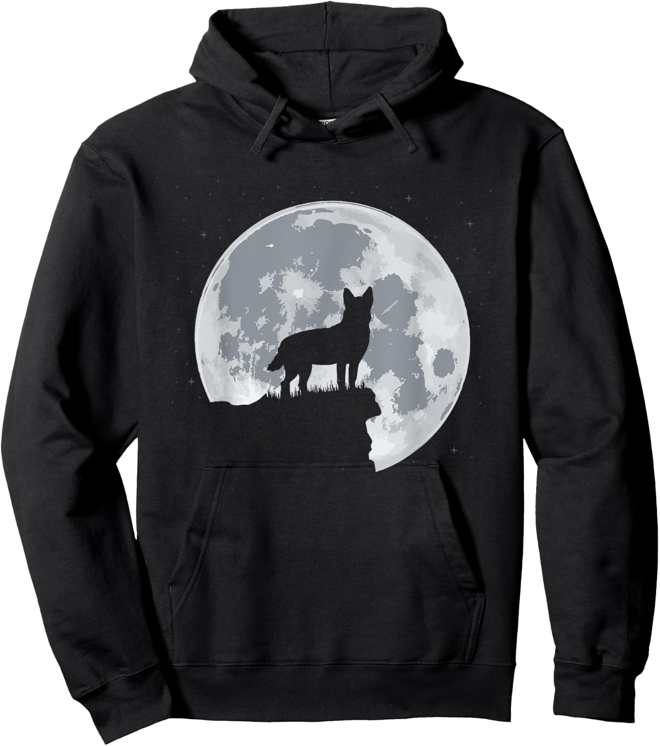 Unique Cool Australian Cattle Dog Red Blue Heeler Moon Gift Women Girls Kids Hoodie - Hoodie | Black