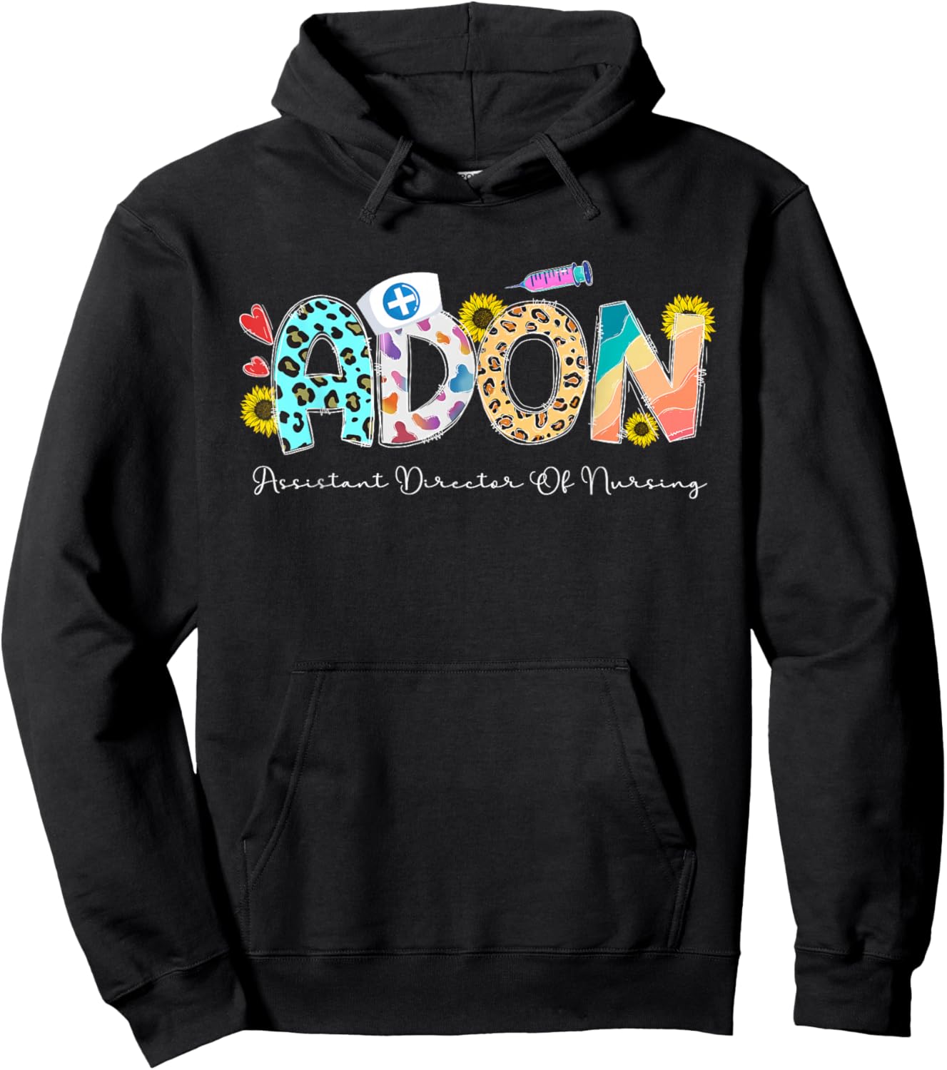 ADON Assistant Director Of Nursing Director Hoodie - Hoodie | Black