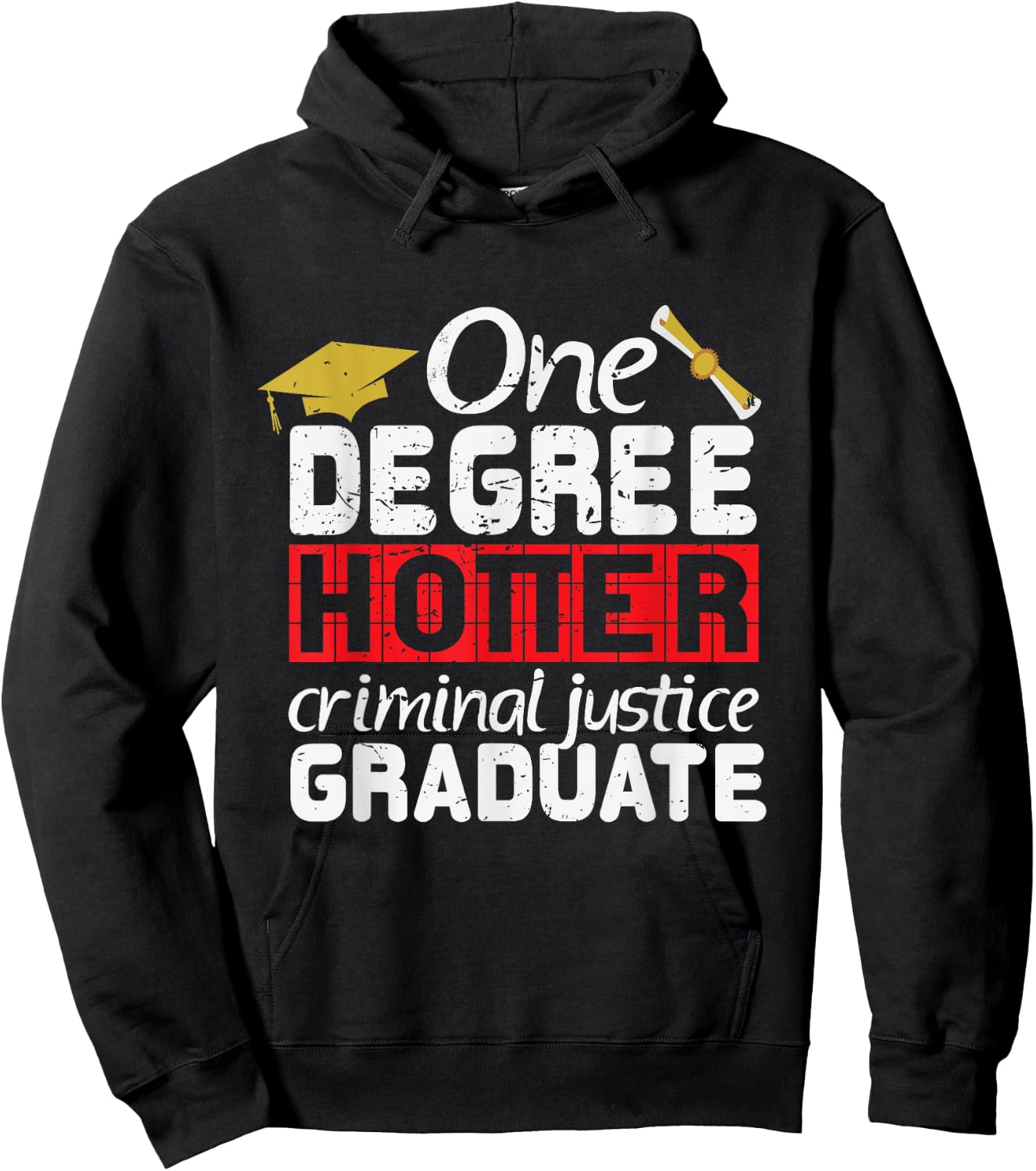Graduation Criminal Justice Major Graduate Shirt Gift Hoodie - Hoodie | Black
