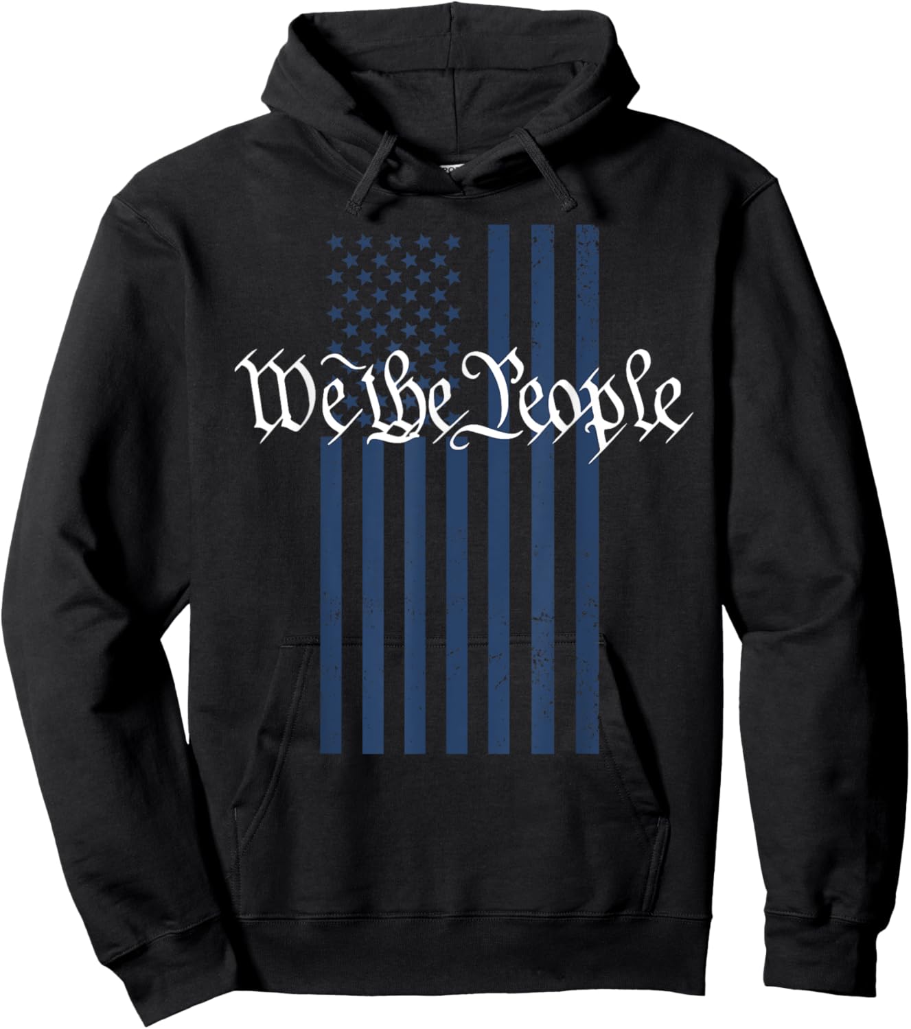 4th of July We The People Patriotic American Flag Hoodie - Hoodie | Black
