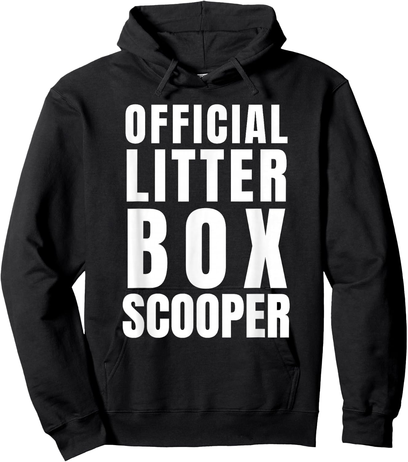 Official Cat Litter Scooper Funny Kitty Themed Animal Lover Hoodie - Hoodie | Black