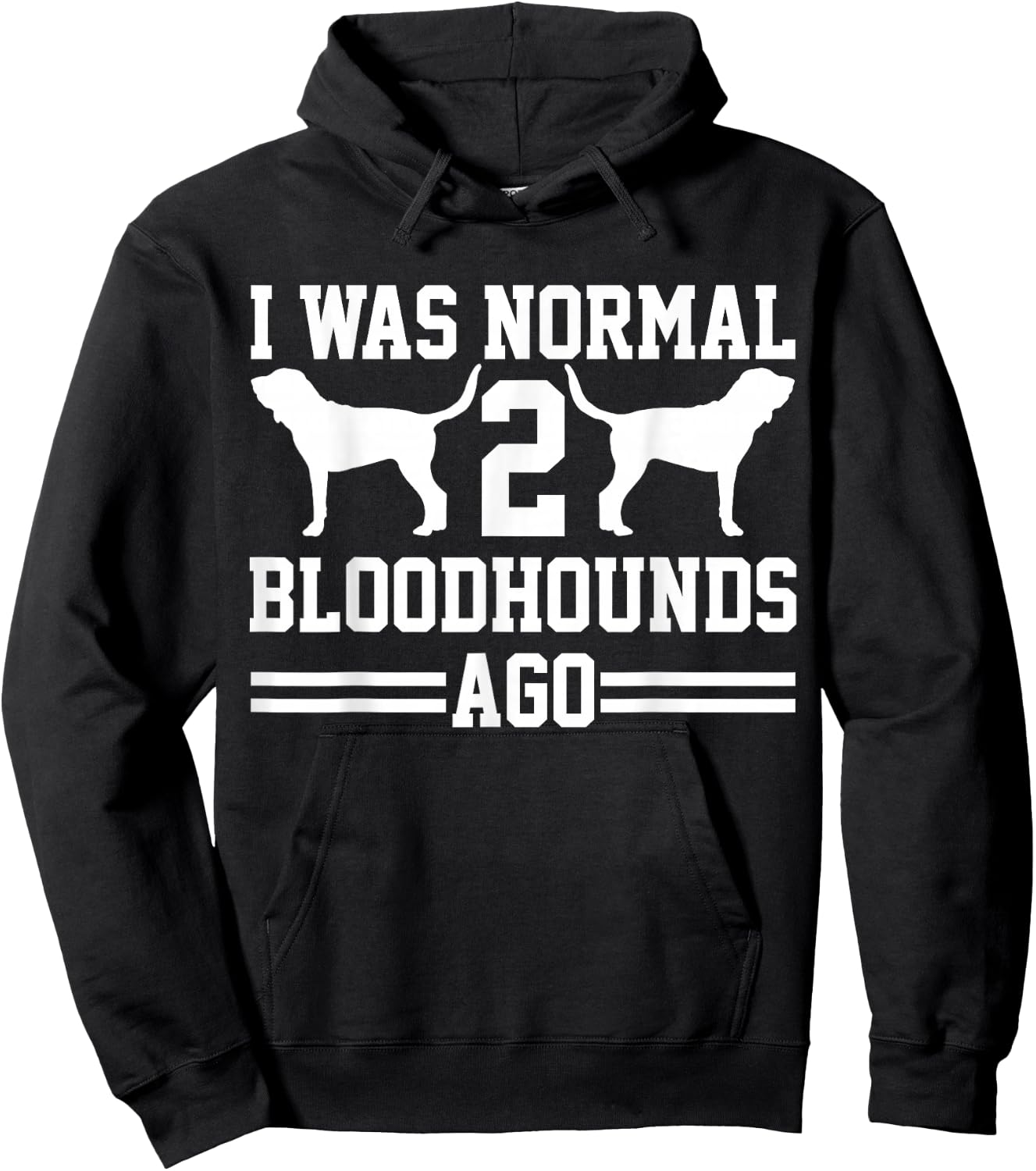 Bloodhound Owner Gifts Women's -Kids Classic Fit Black Cotton Polyester Blend Hoodie - Hoodie | Black
