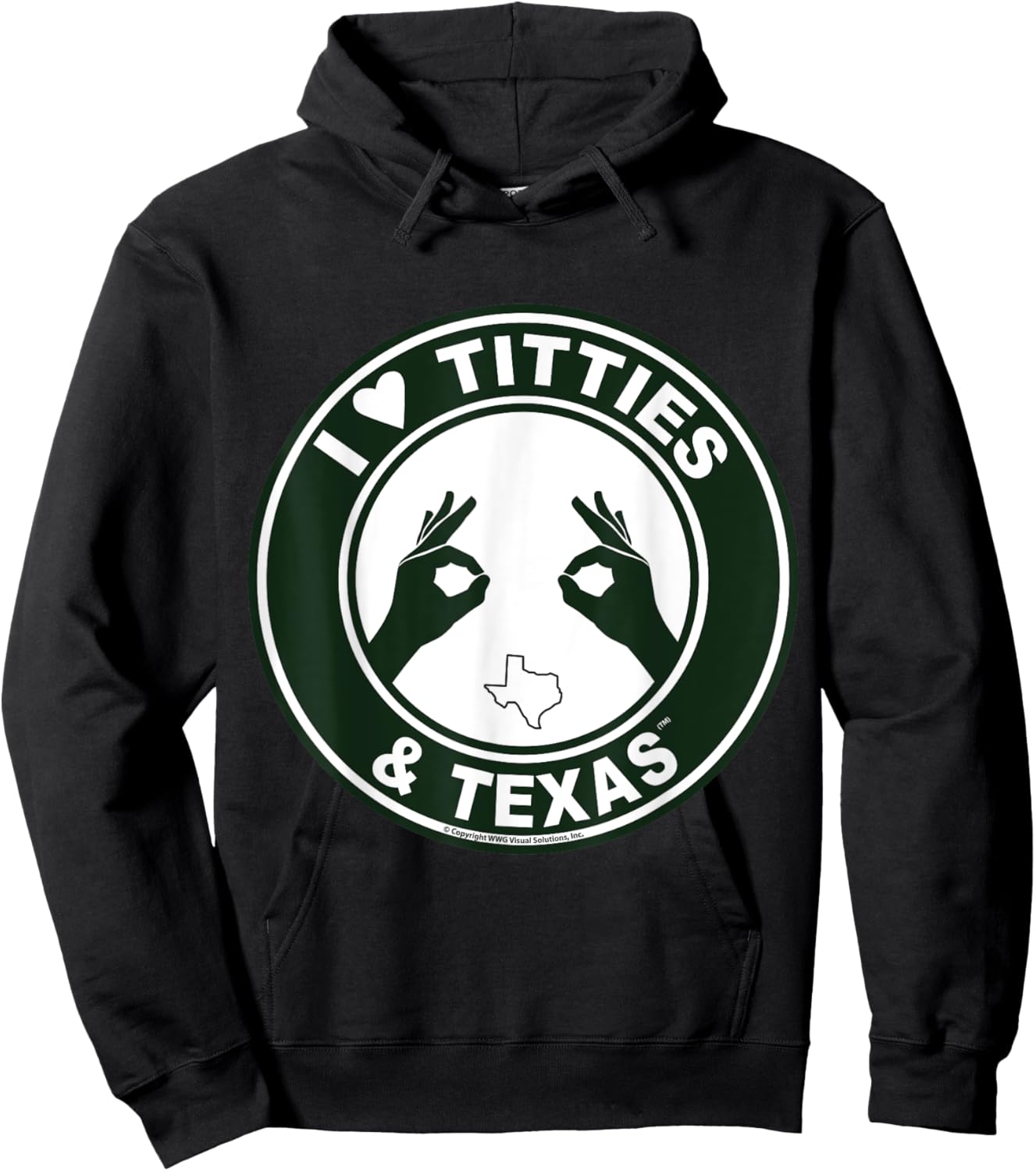 I Love Titties Tatas and Texas Hoodie - Hoodie | Black