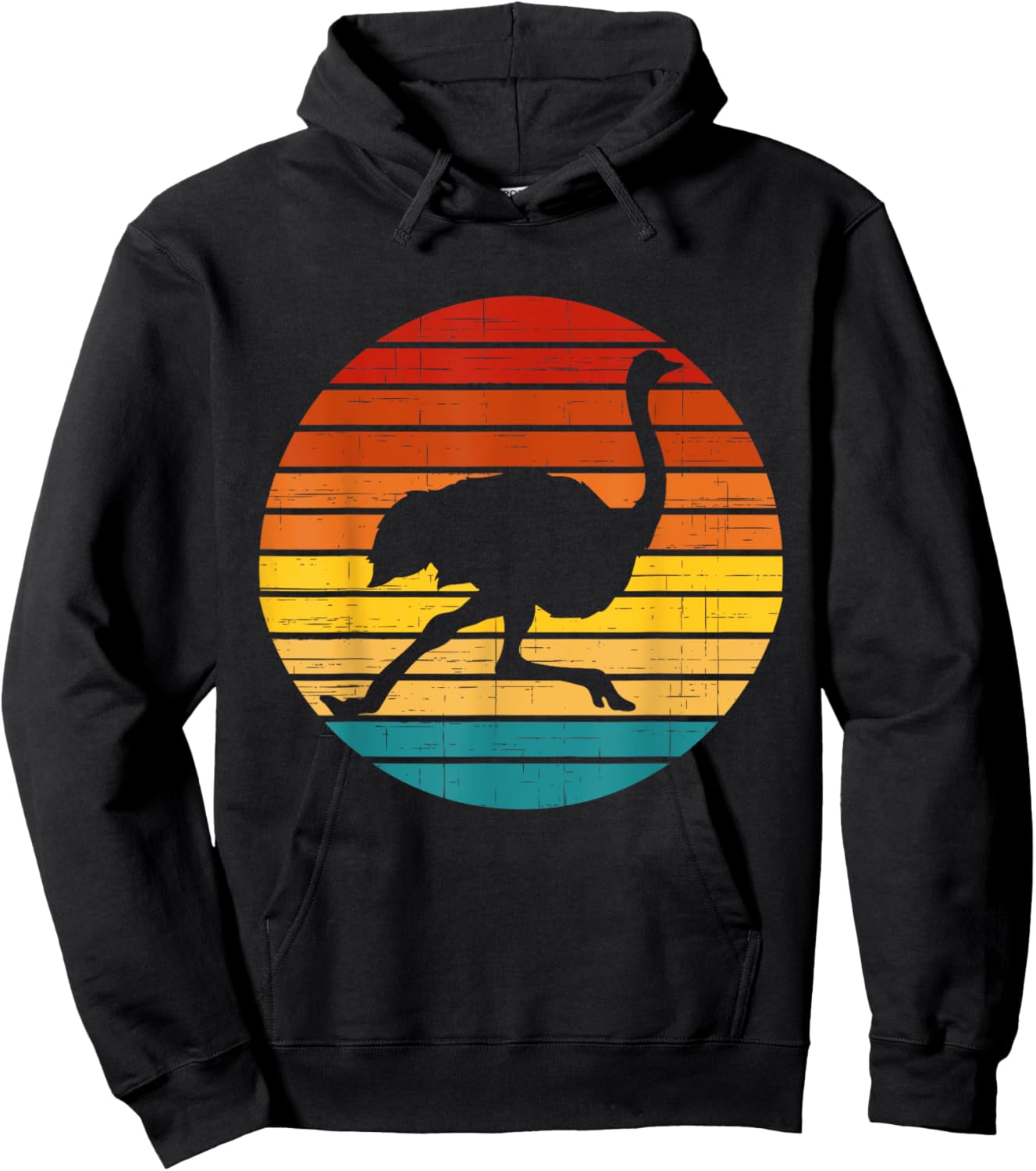 Vintage Ostricht shirt, Ostrich for kids, Ostrich shirt girl Hoodie - Hoodie | Black
