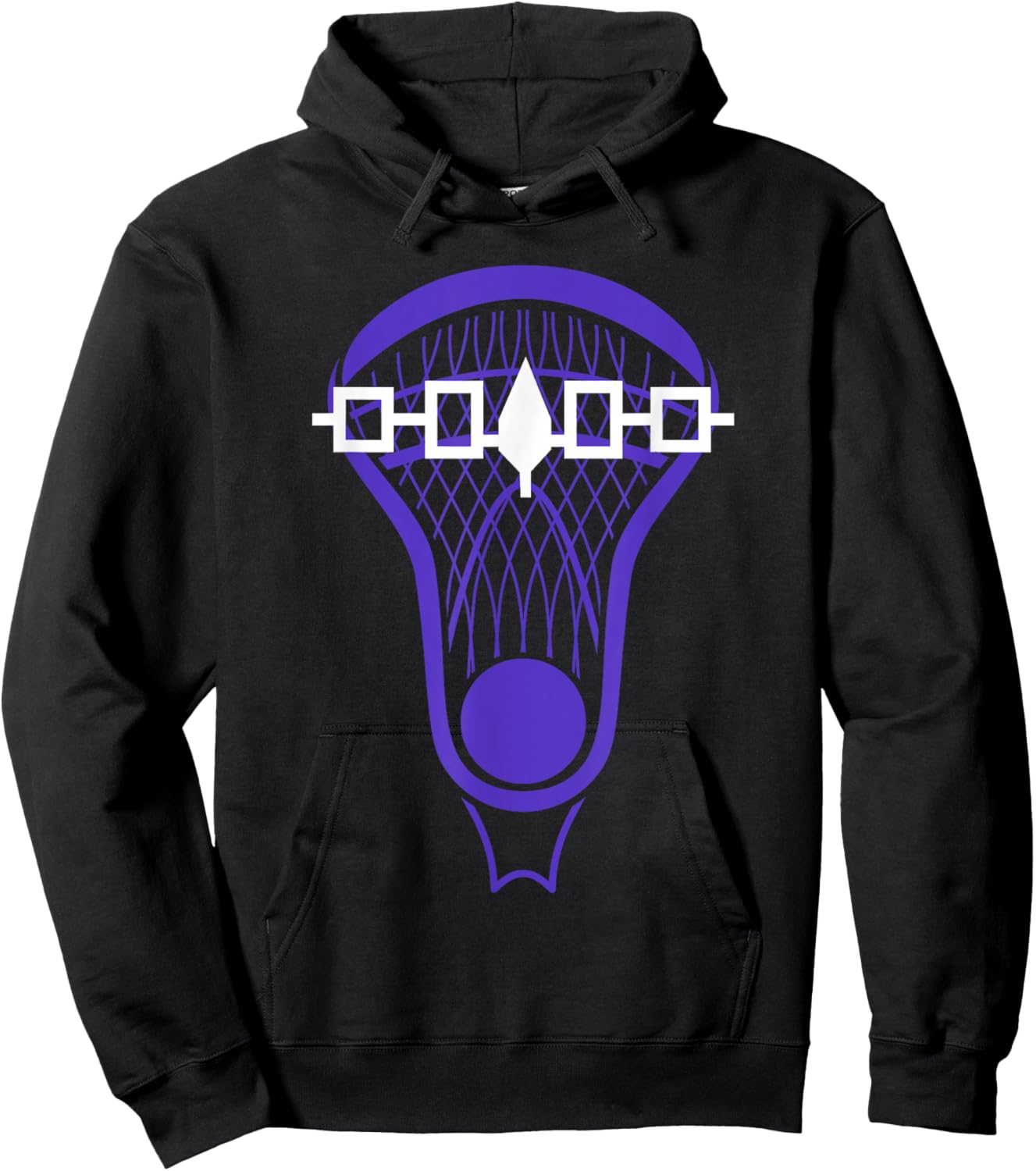 Iroquois Flag Lacrosse Stick Lax Player Hoodie - Hoodie | Black