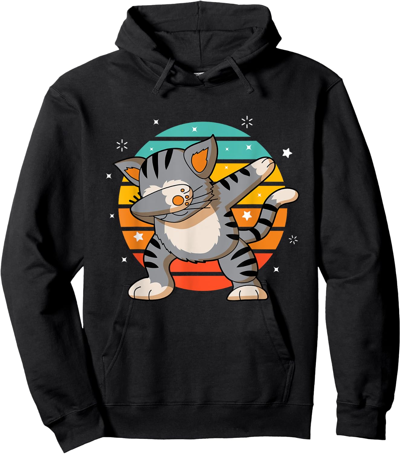Dabbing Cat - Funny Dab Cat Lover Gift Hoodie - Hoodie | Black