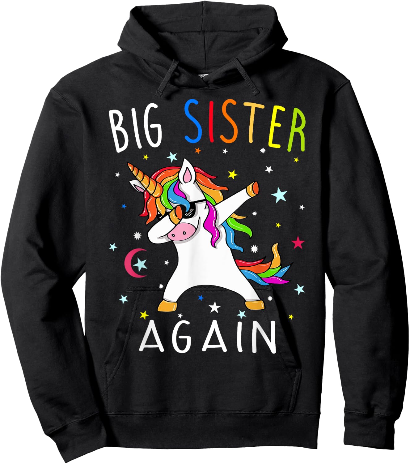Big Sister Again - Sibling older daughter shirt gift Hoodie - Hoodie | Black