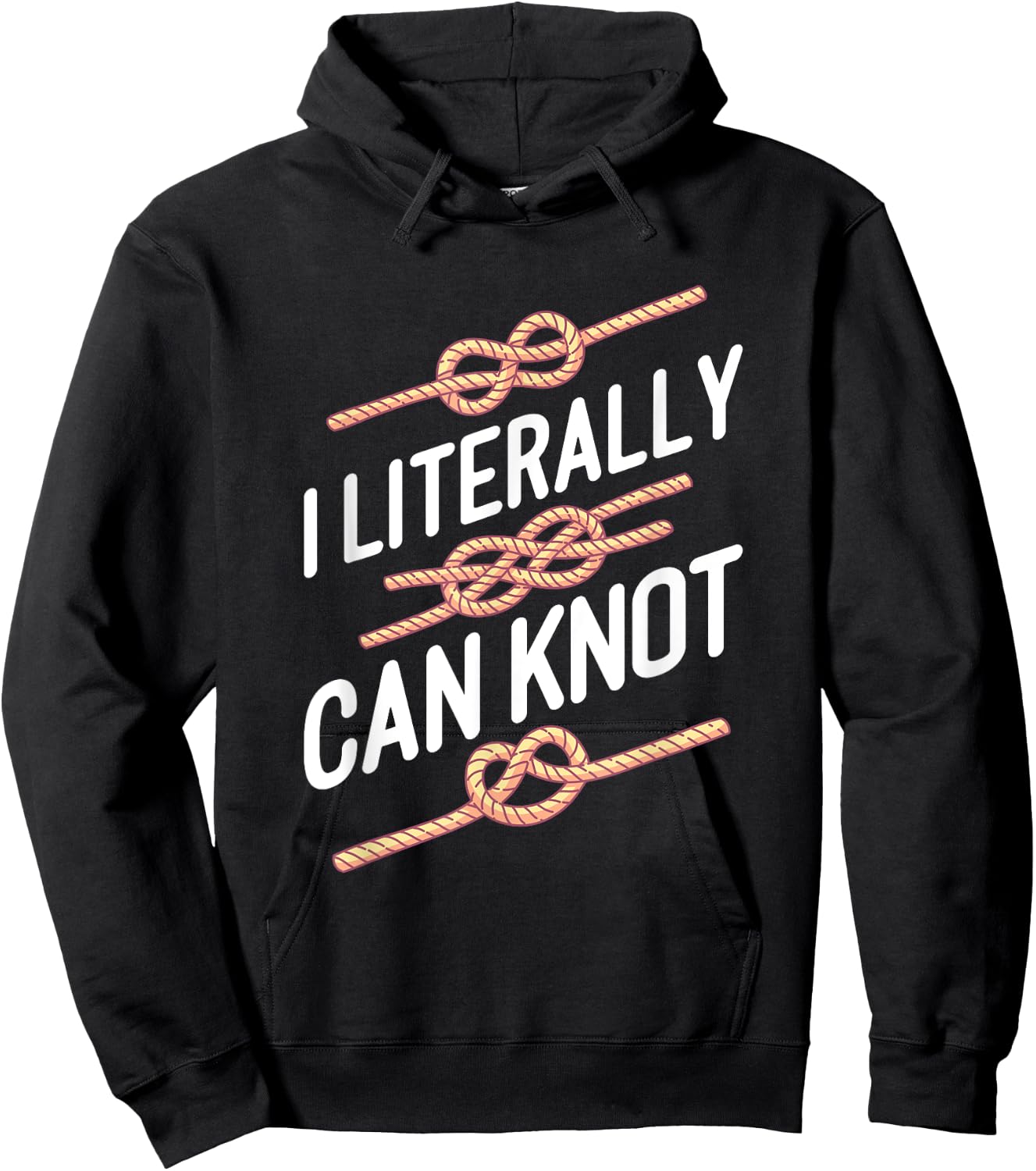 SCOUT: I Literally Can Knot Hoodie - Hoodie | Black