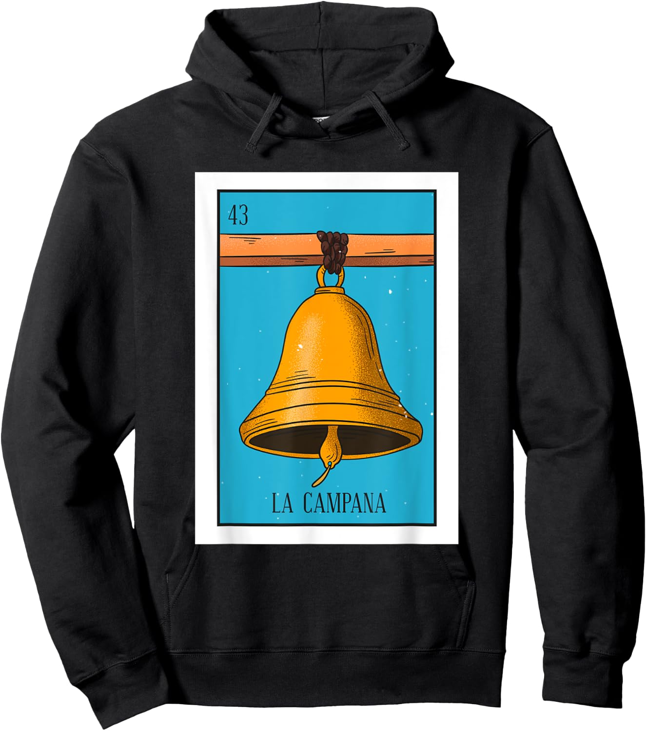 La Campana Lottery Card Gift The Bell Card Mexican Lottery Hoodie - Hoodie | Black
