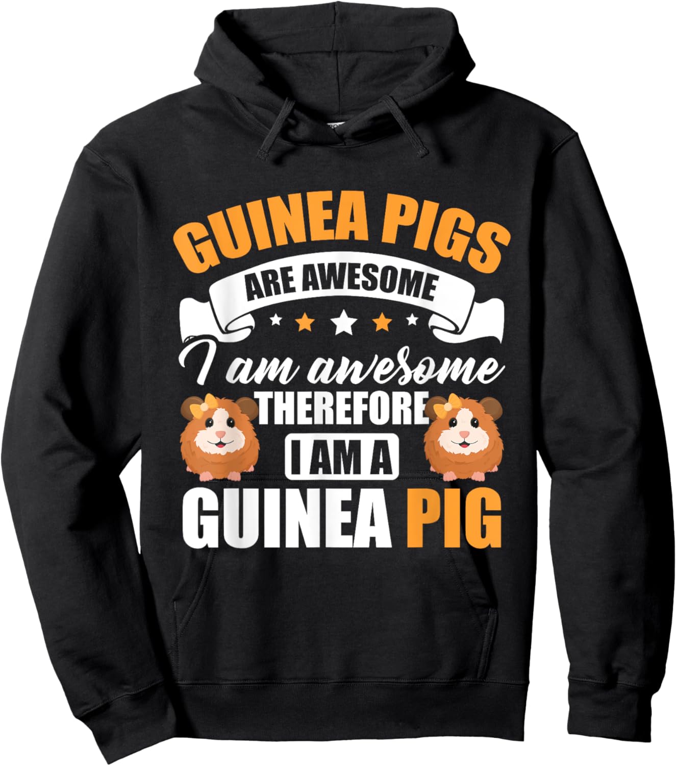 Guinea Pig Animals Pet - Guinea Pigs are Awesome Hoodie - Hoodie | Black