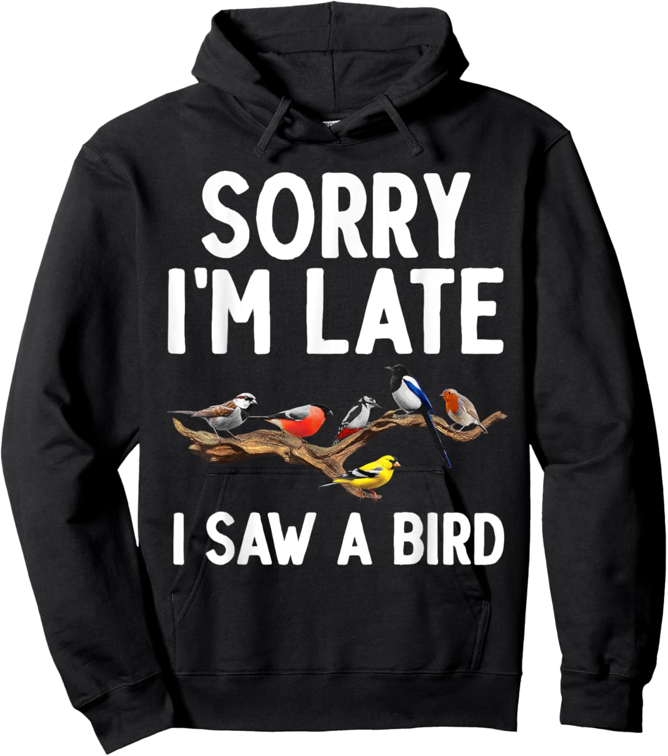 Cool Bird Watching Art Women Birder Nerd Birdwatcher Hoodie - Hoodie | Black
