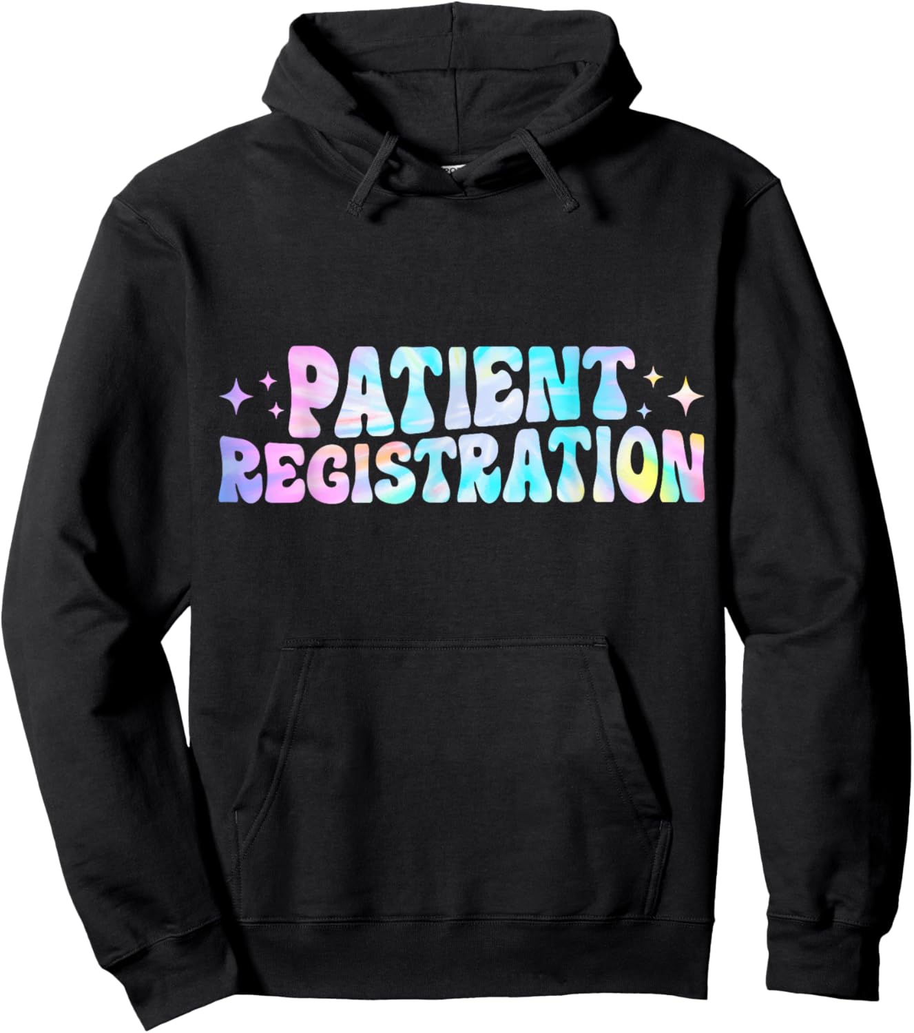 Patient Registration Registrar Emergency Department Tie Dye Hoodie - Hoodie | Black