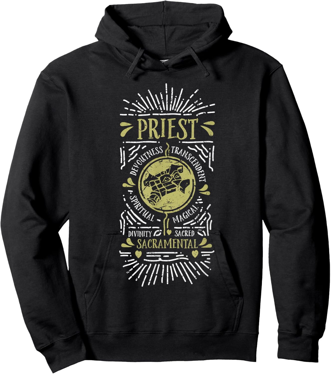 Wow Priest Role Playing Gamer Hoodie - Hoodie | Black