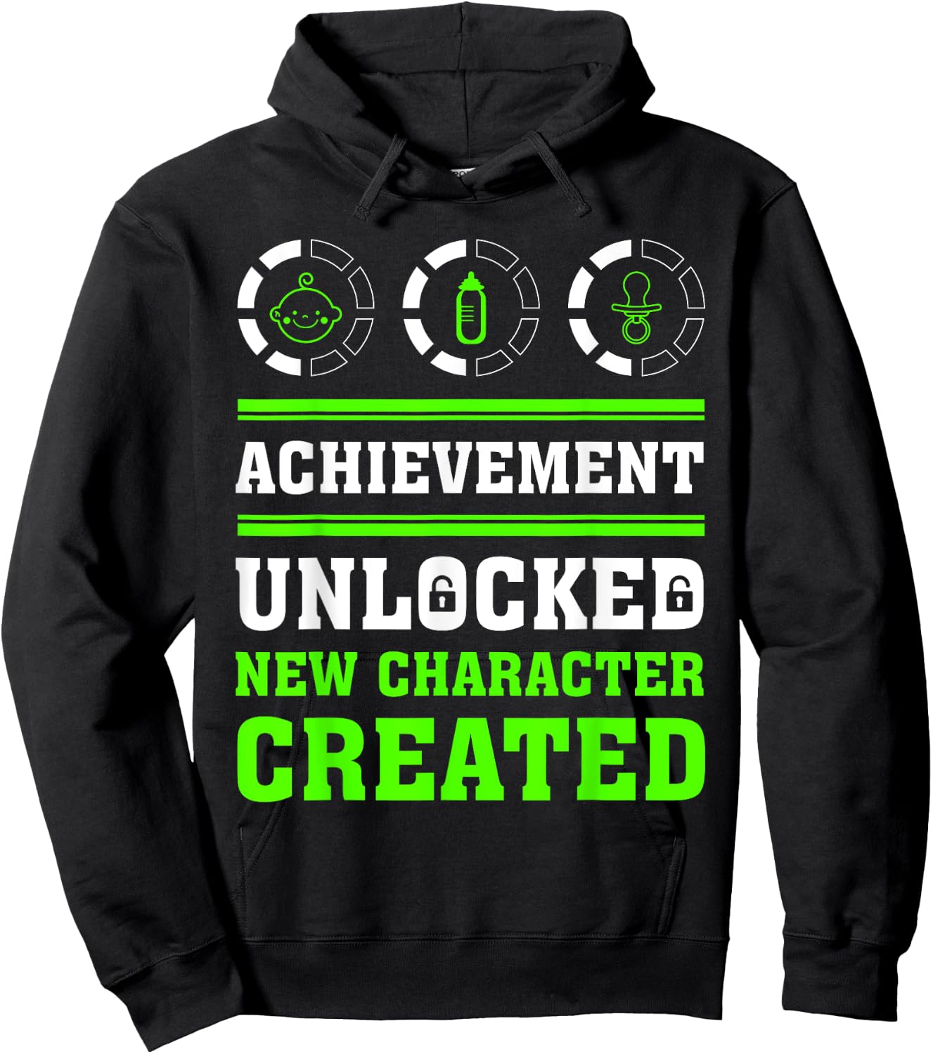 Achievement Unlocked new Character Created Hoodie - Hoodie | Black