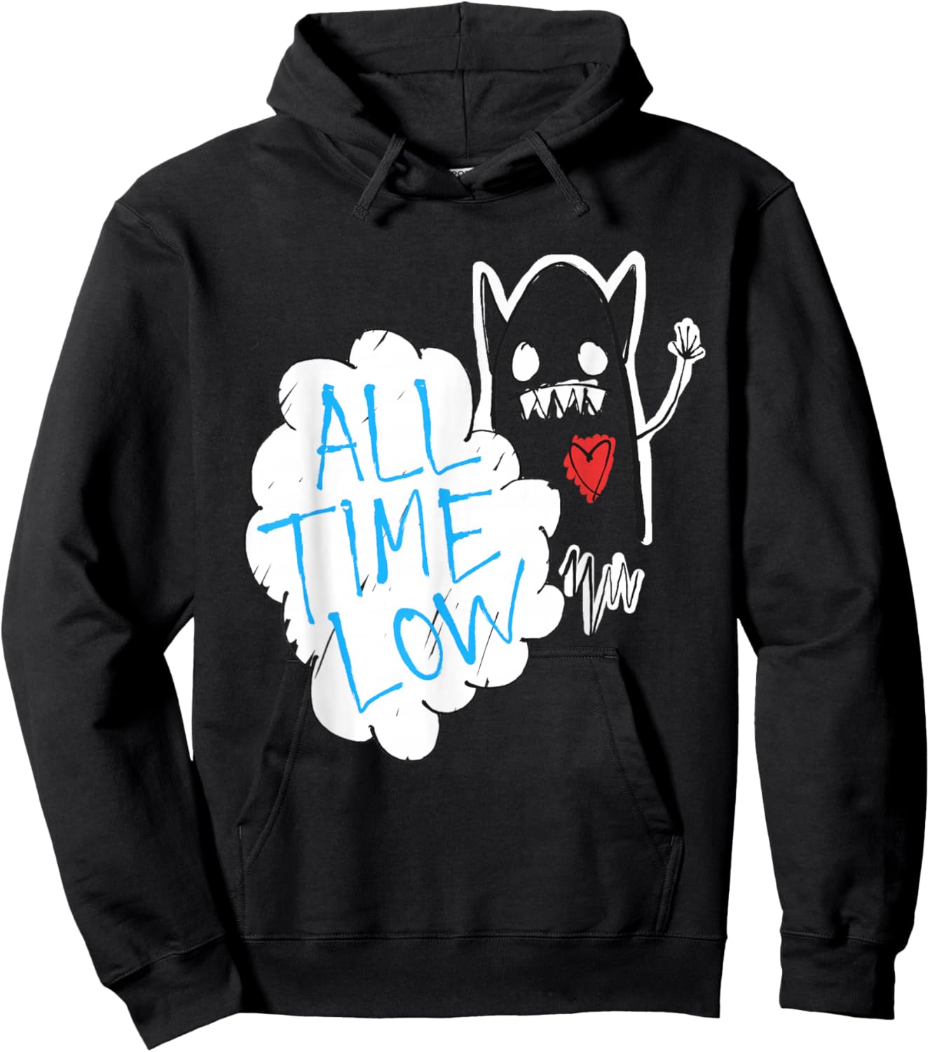 All Time Low Monster Heart Hoodie - Hoodie | Black