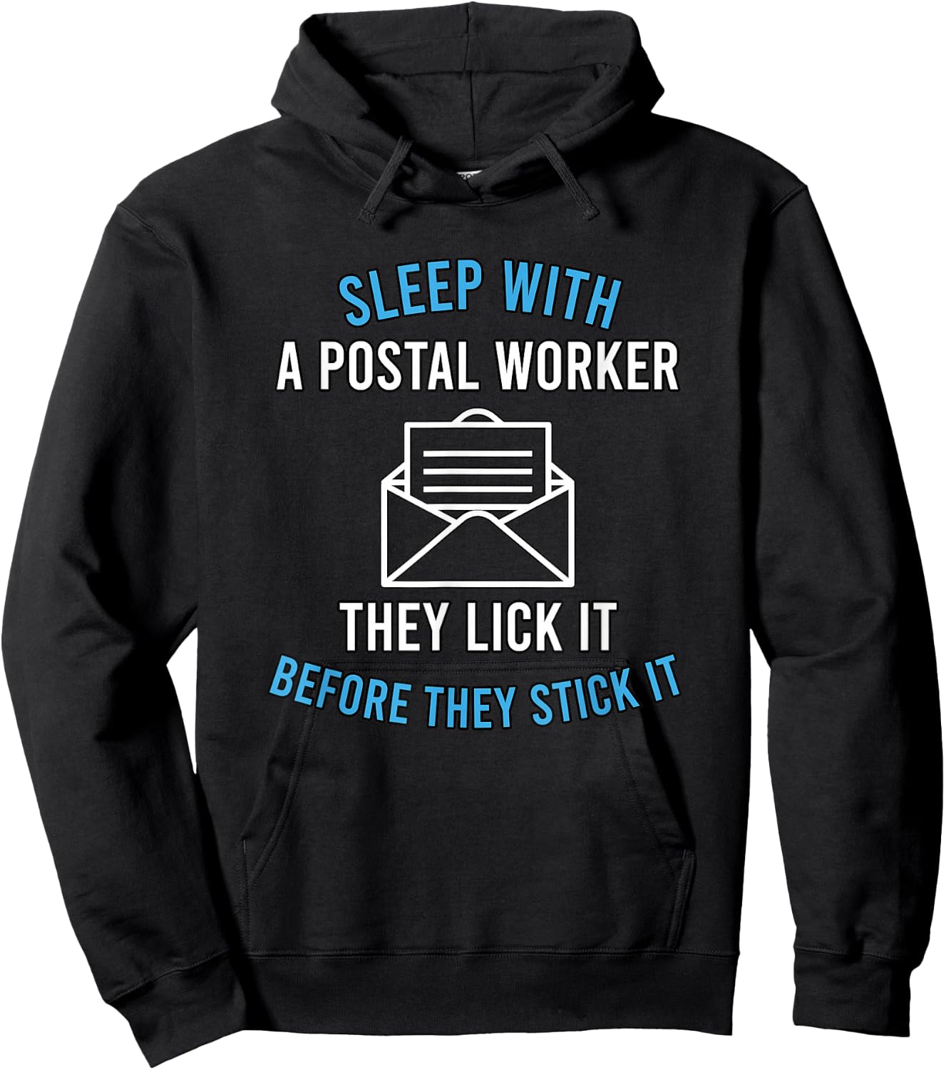 American Postal Worker Sleep With A Mailman Mail Escort Hoodie - Hoodie | Black