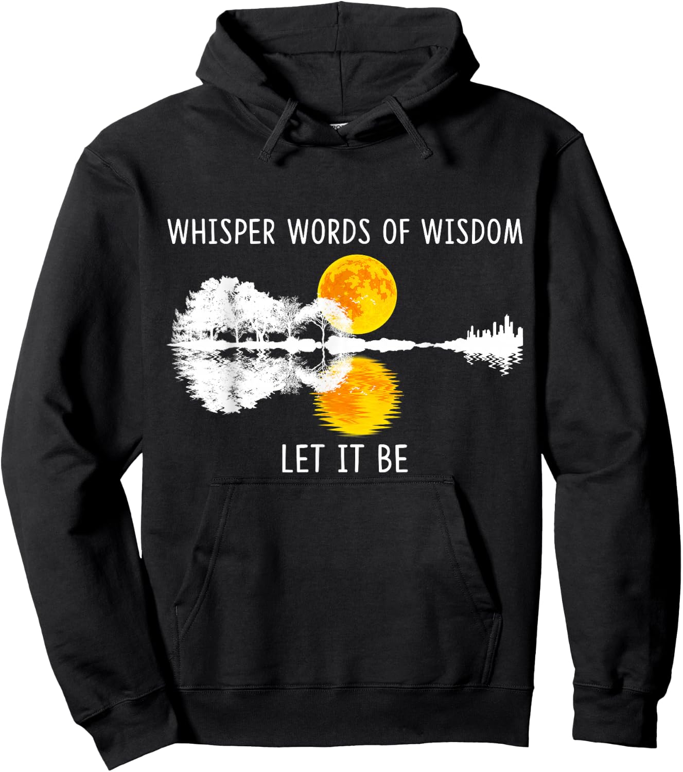 Whisper Words Of Wisdom Let-It Be Guitar Lake Shadow Hoodie - Hoodie | Black
