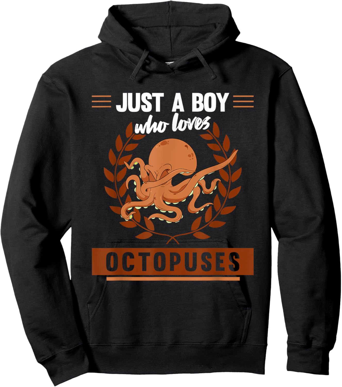 Dabbing Octopus Mollusk Just A Boy Who Loves Octopuses Hoodie - Hoodie | Black