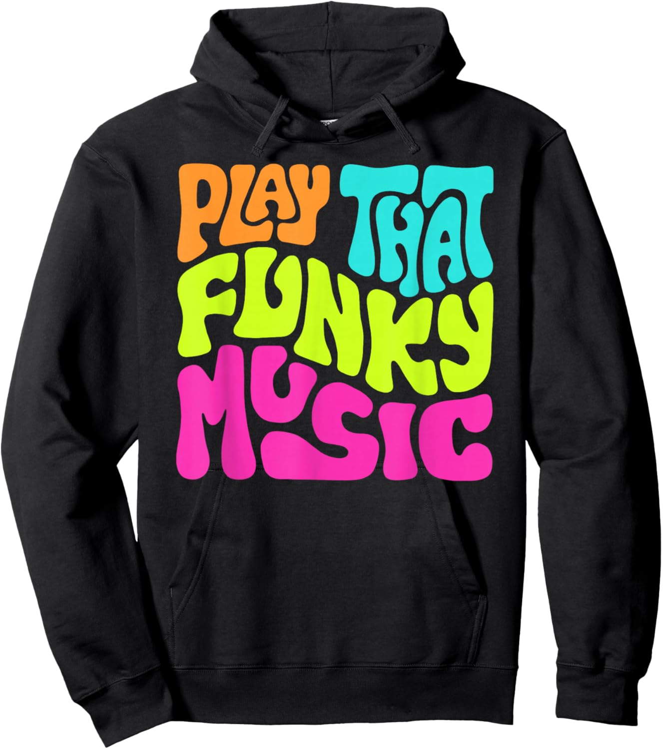 Slightly Unhinged Heather Play That Funky Music Word Art , Small, Black Hoodie - Hoodie | Black