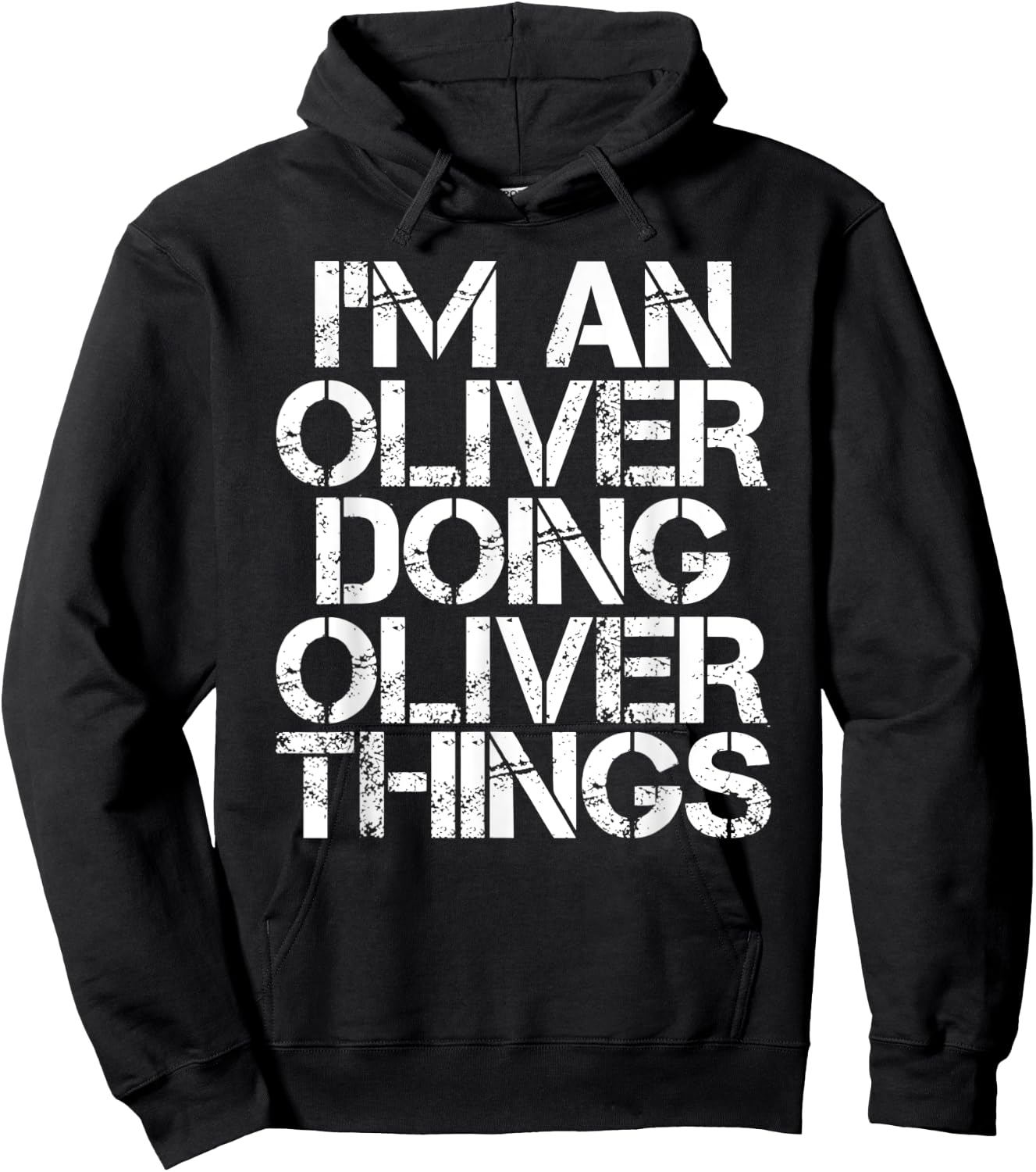 OLIVER Funny Surname Family Tree Birthday Reunion Gift Hoodie - Hoodie | Black