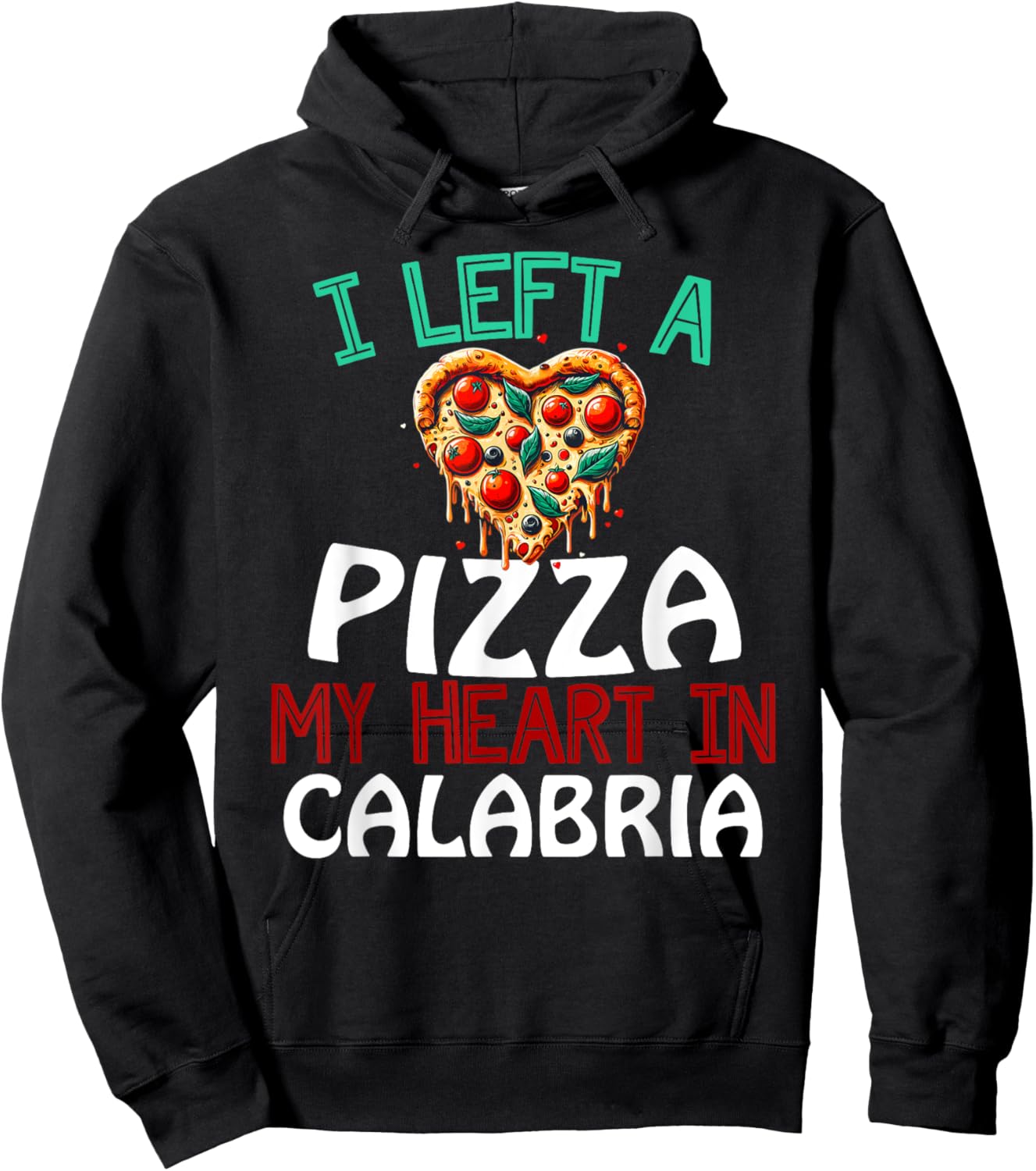 Calabria Italy Funny Italian Vacation Souvenir Hoodie - Hoodie | Black