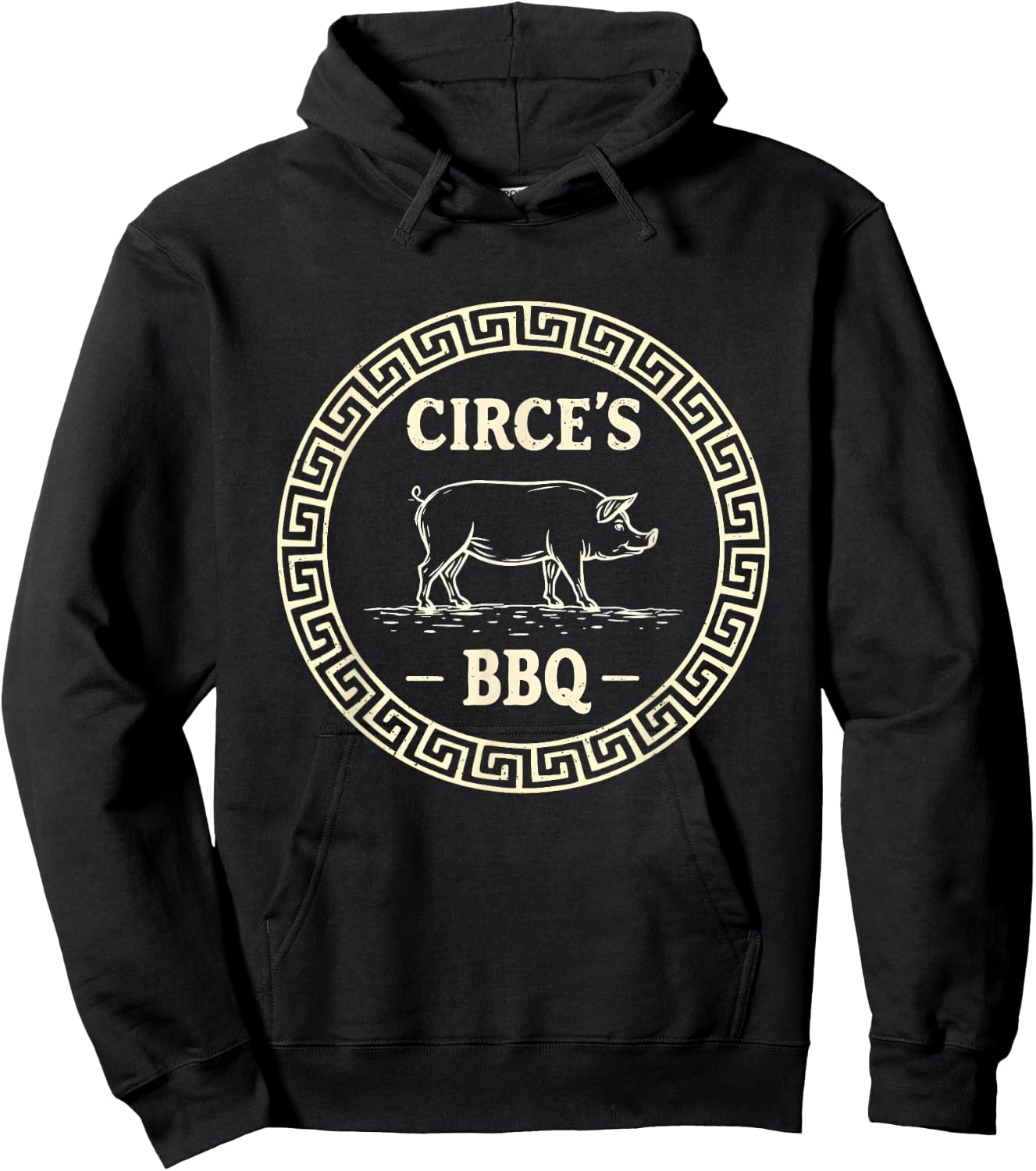 Funny Greek Mythology Circe's BBQ Odyssey Hoodie - Hoodie | Black