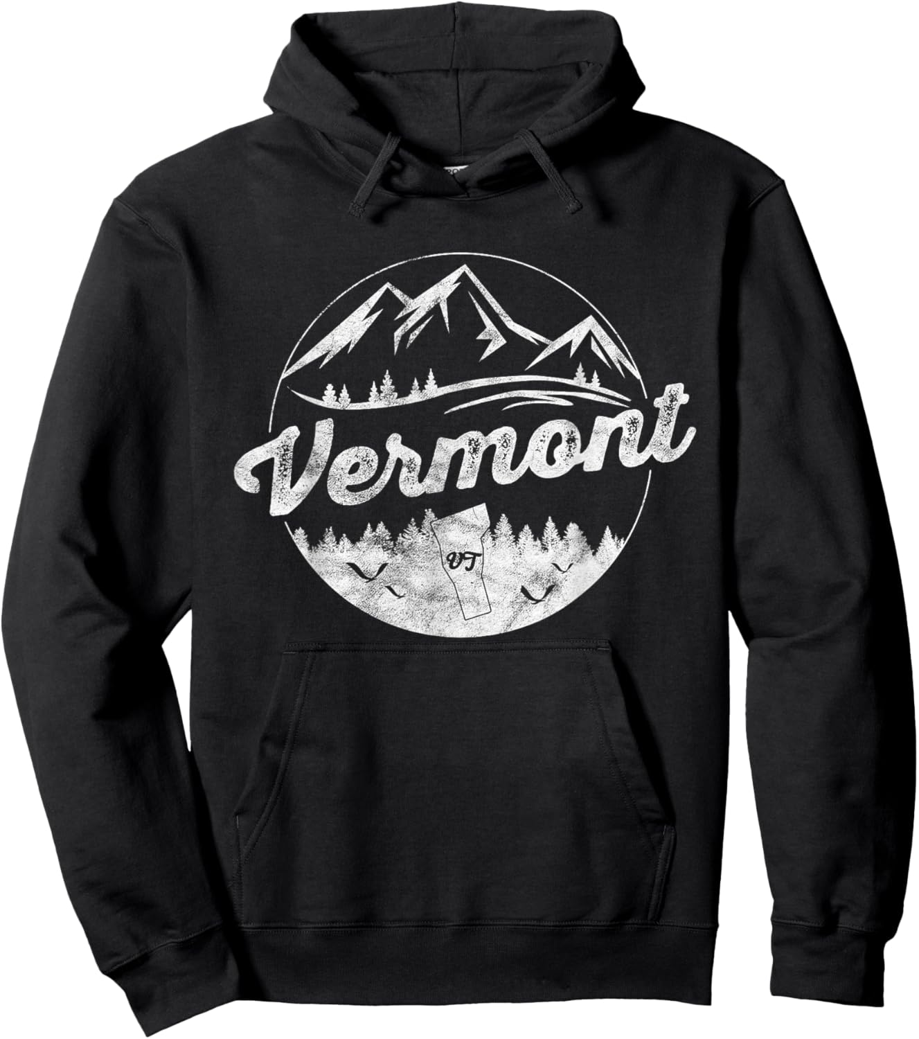 Vermont Emblem Vermont Hoodie - Hoodie | Black