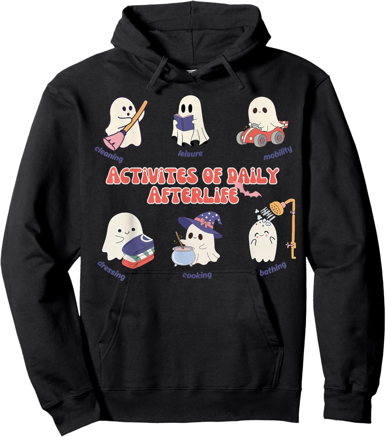 Activities Of Daily Afterlife Occupational Therapy Halloween Hoodie - Hoodie | Black