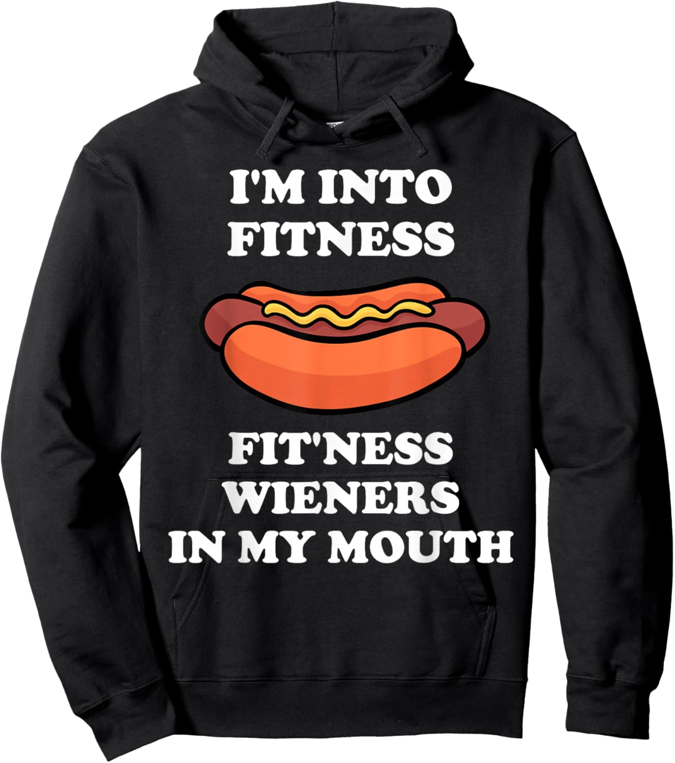 4th of July Funny Inappropriate Hotdog Women Hoodie - Hoodie | Black