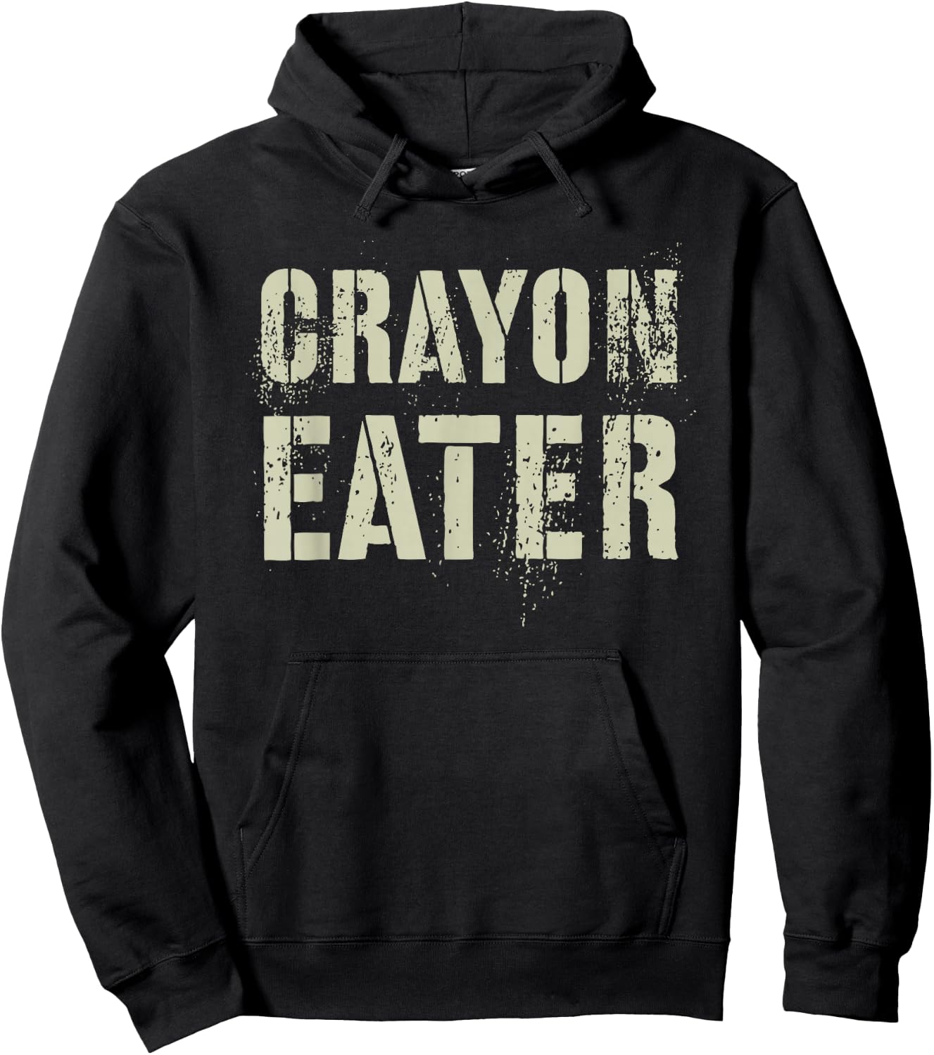 Funny Crayon Eater Proud Military Dad Officer Corp Joke Hoodie - Hoodie | Black