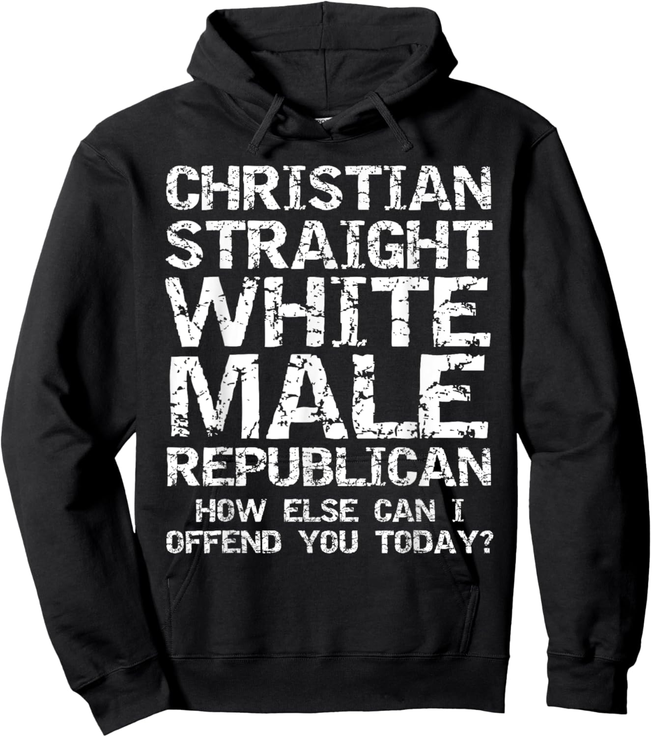 Can I Offend You? Christian Straight White Male Republican Hoodie - Hoodie | Black