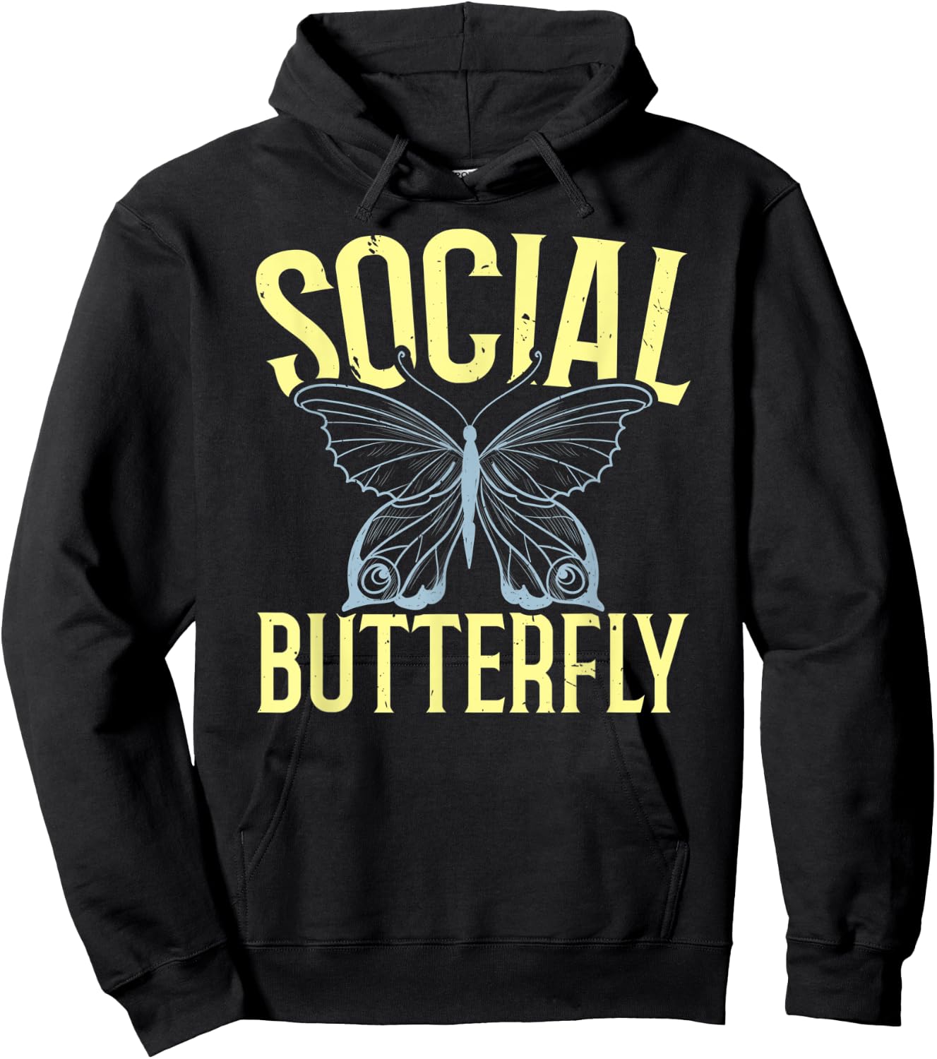 Social Butterfly Extroverted Personality Extrovert Hoodie - Hoodie | Black