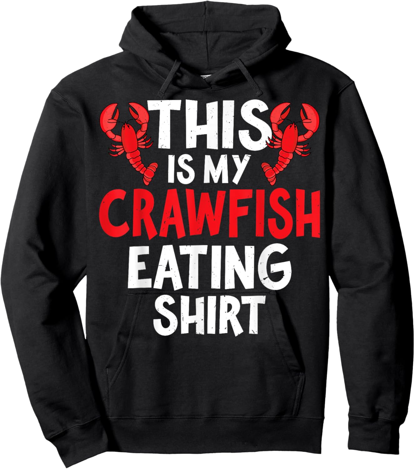 This Is My Crawfish Eating Shirt Funny Crawfish Lover Gifts Hoodie - Hoodie | Black