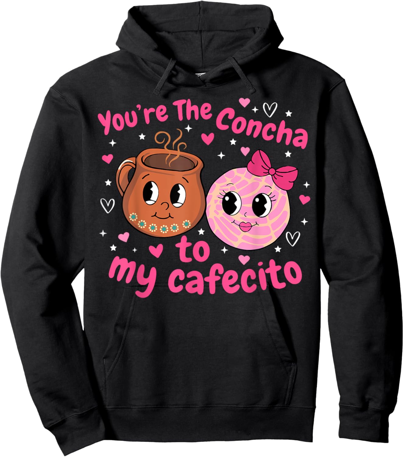 You're the Concha to My Cafecito Hoodie - Hoodie | Black